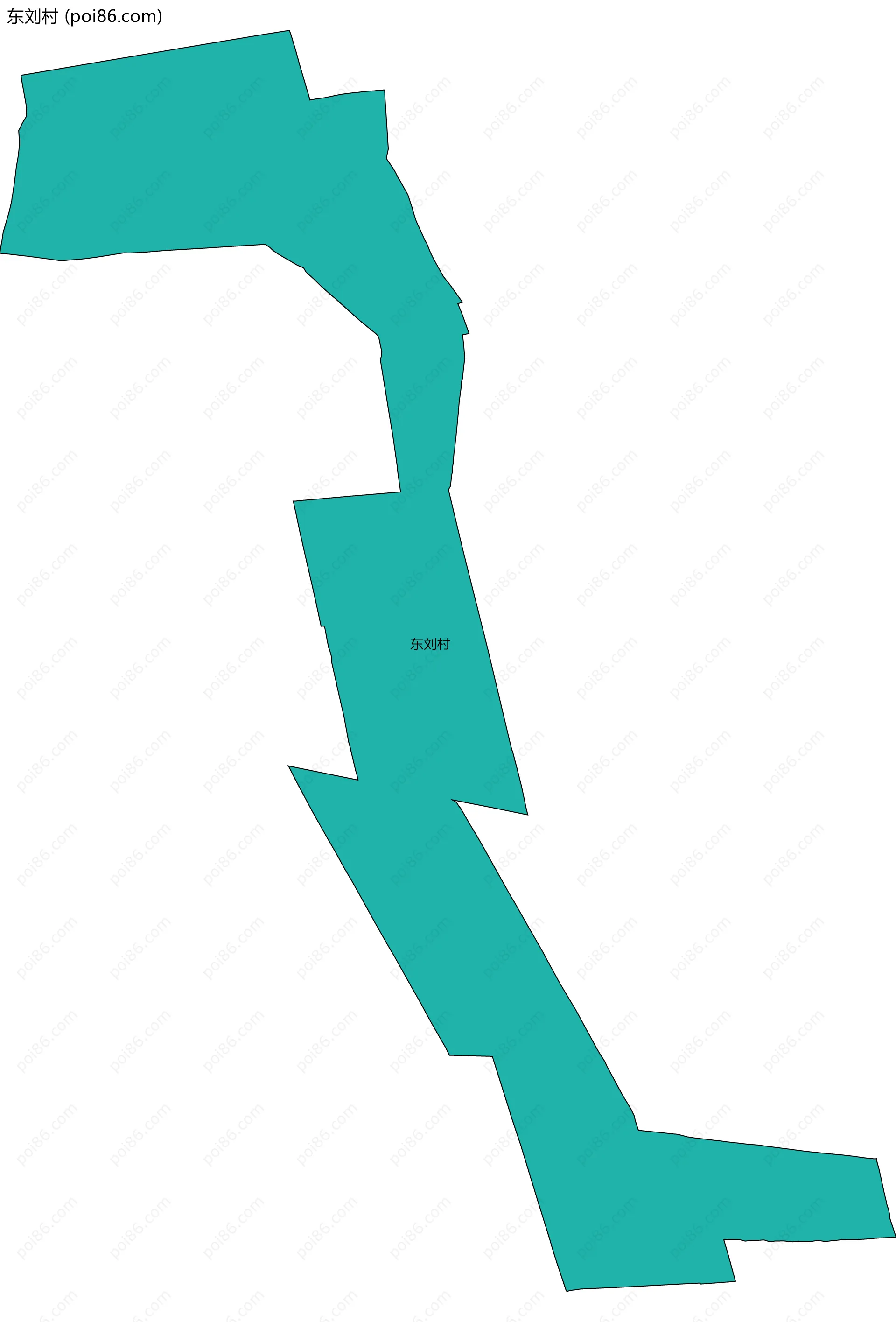 东刘村边界地图