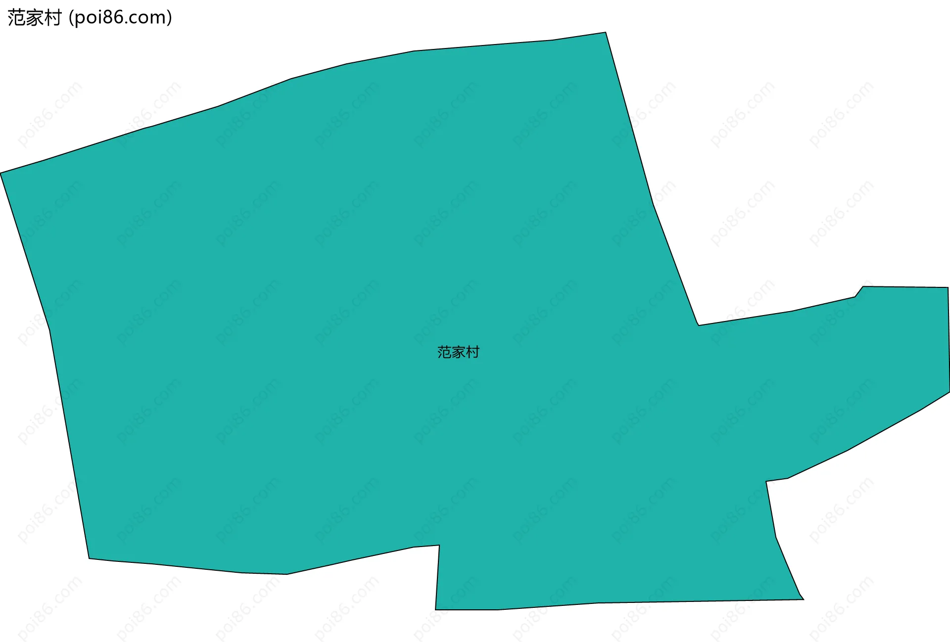 范家村边界地图