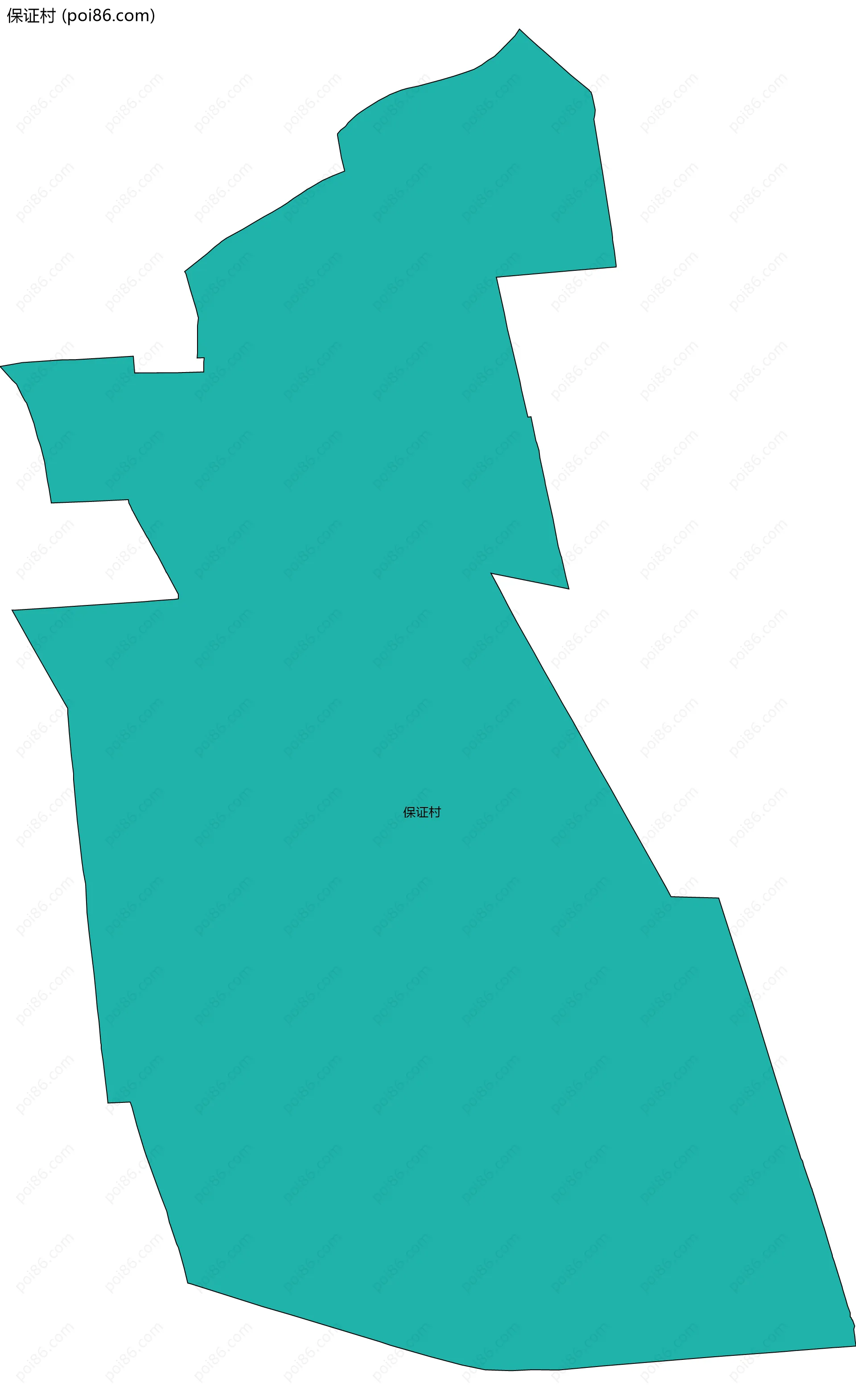 保证村边界地图