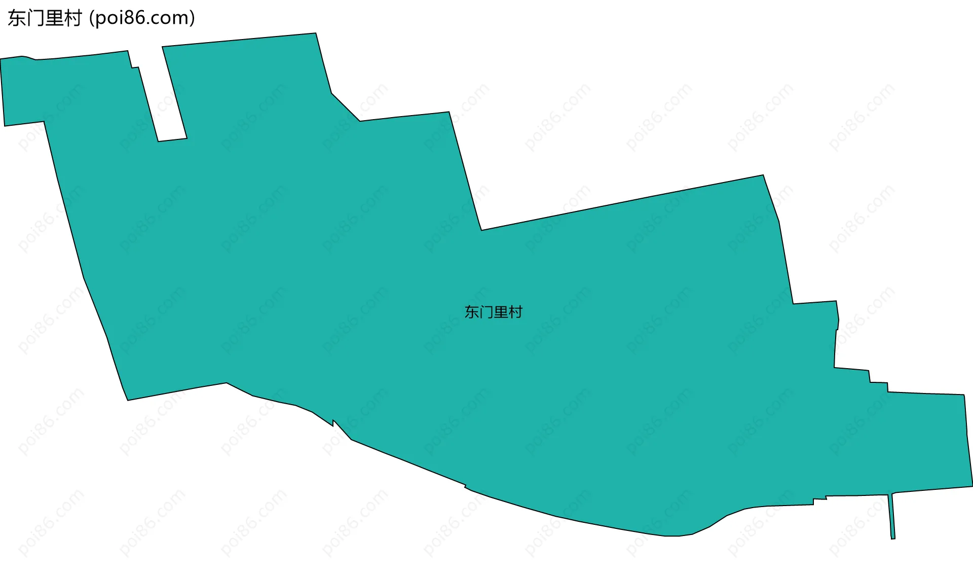东门里村边界地图