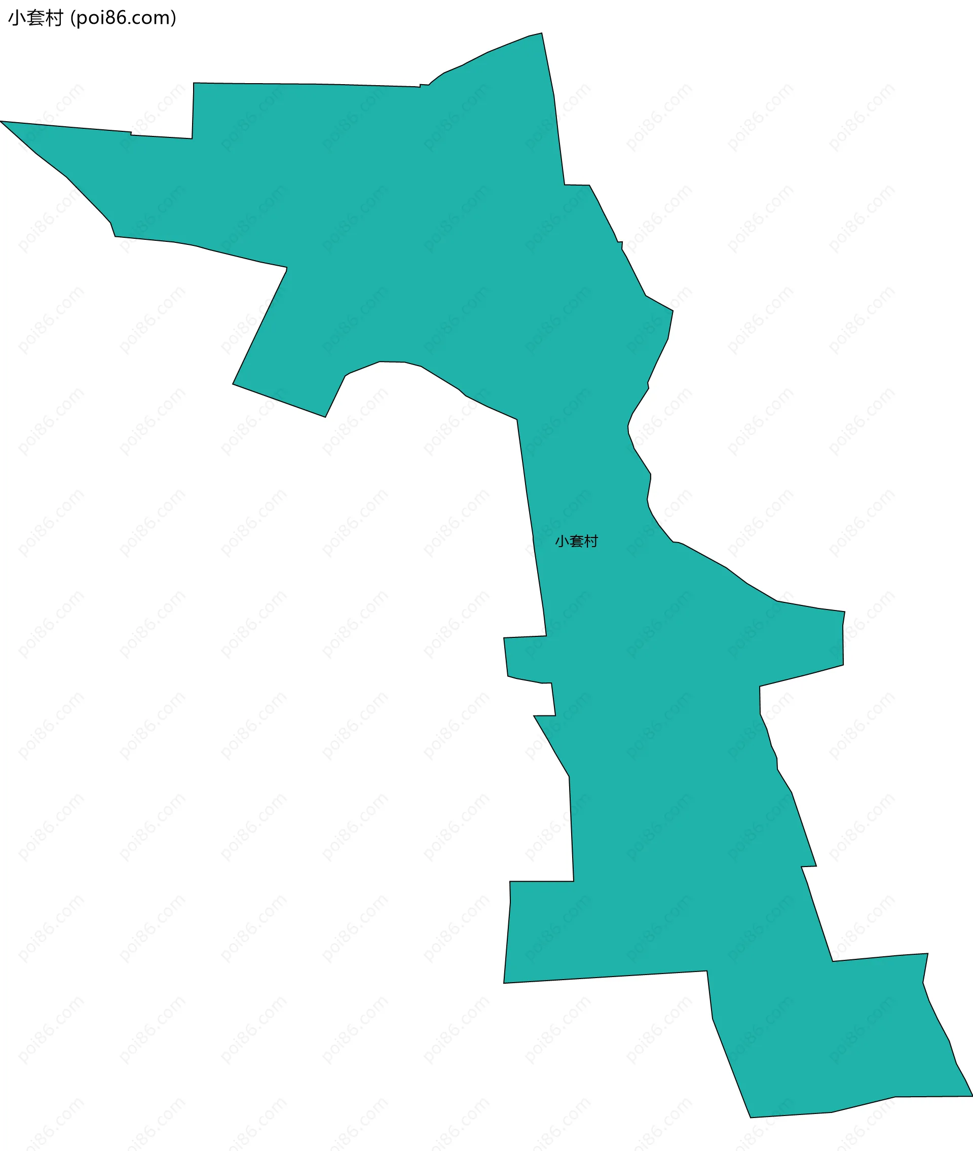 小套村边界地图