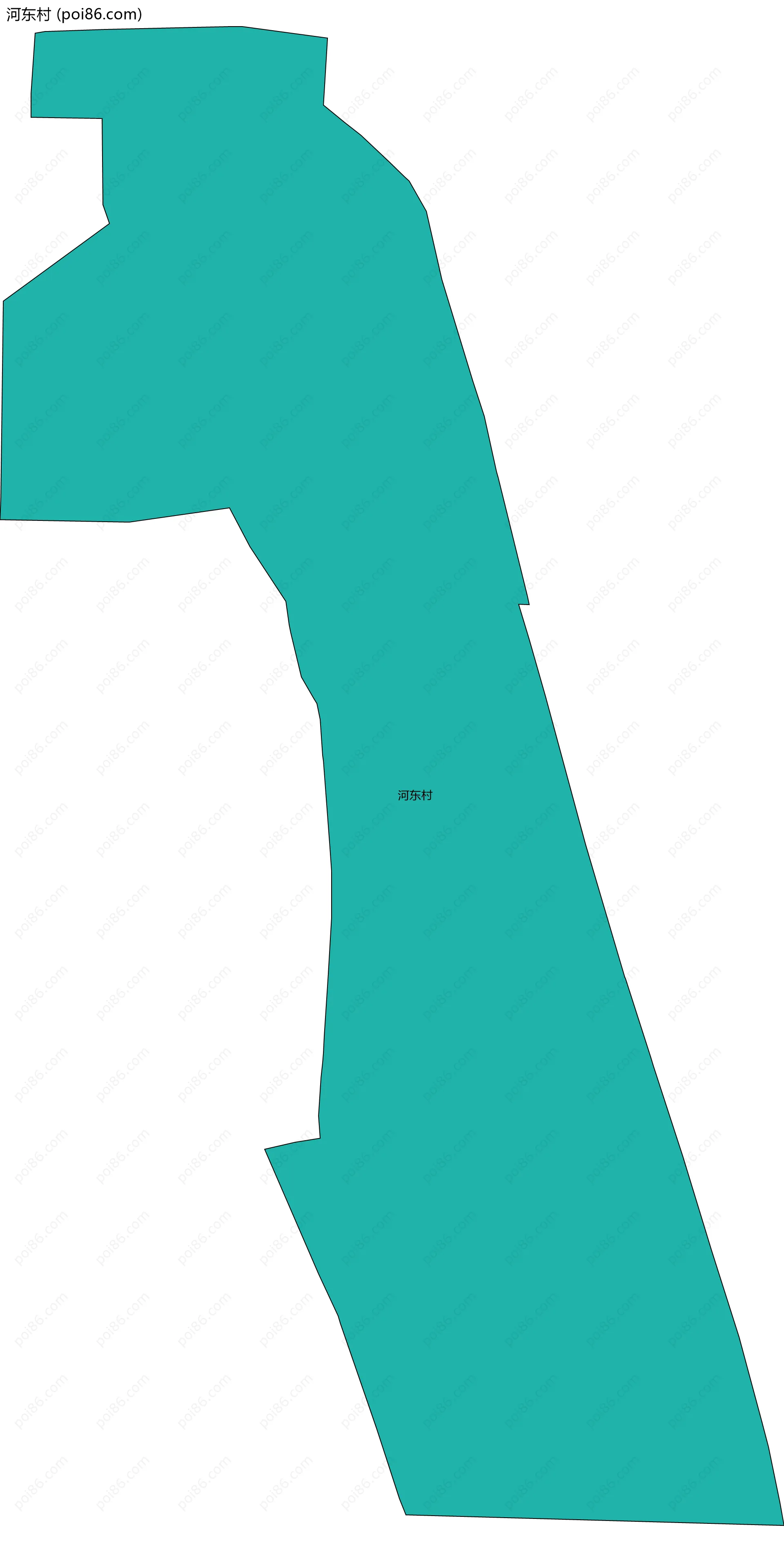 河东村边界地图