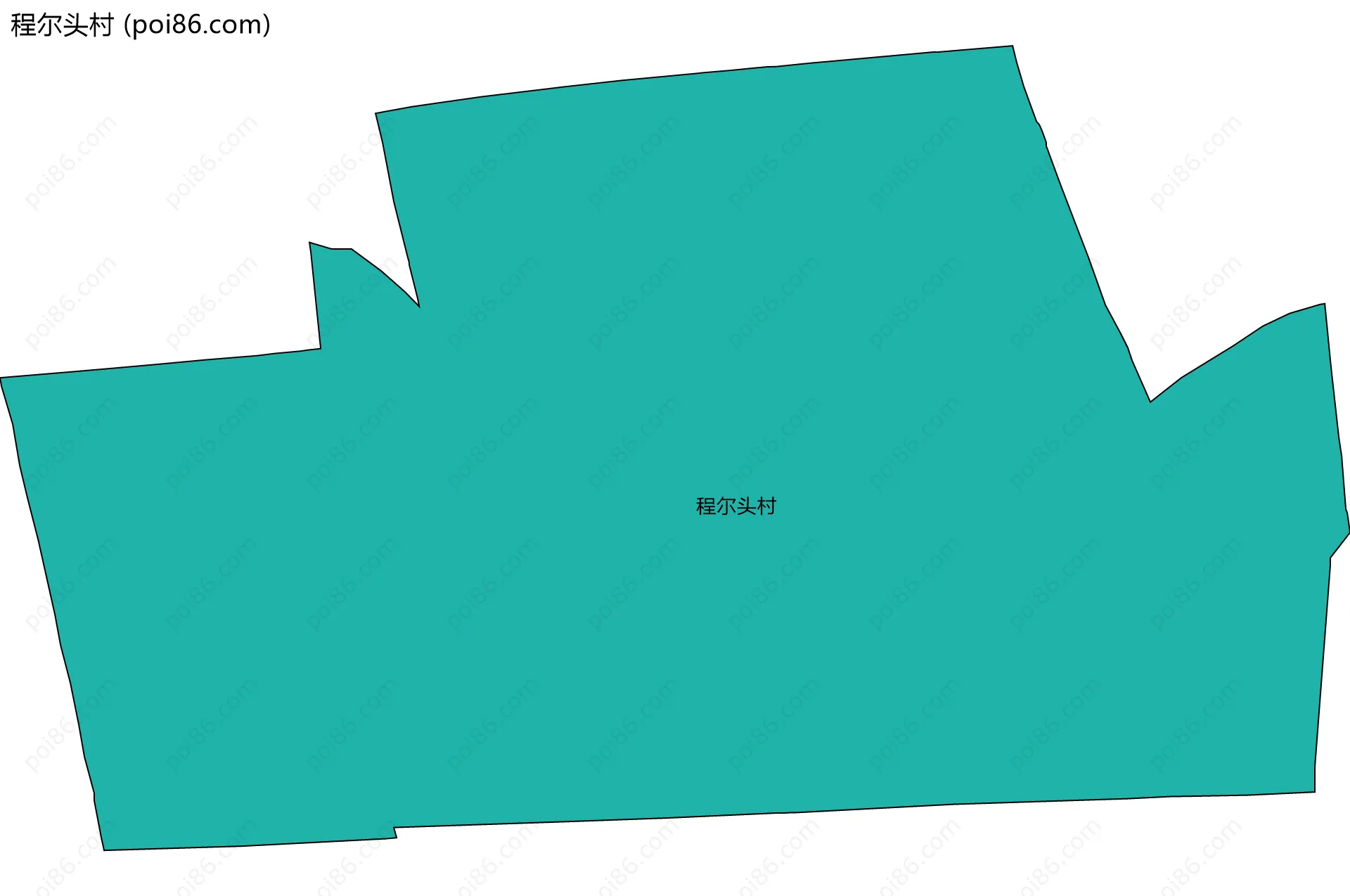 程尔头村边界地图