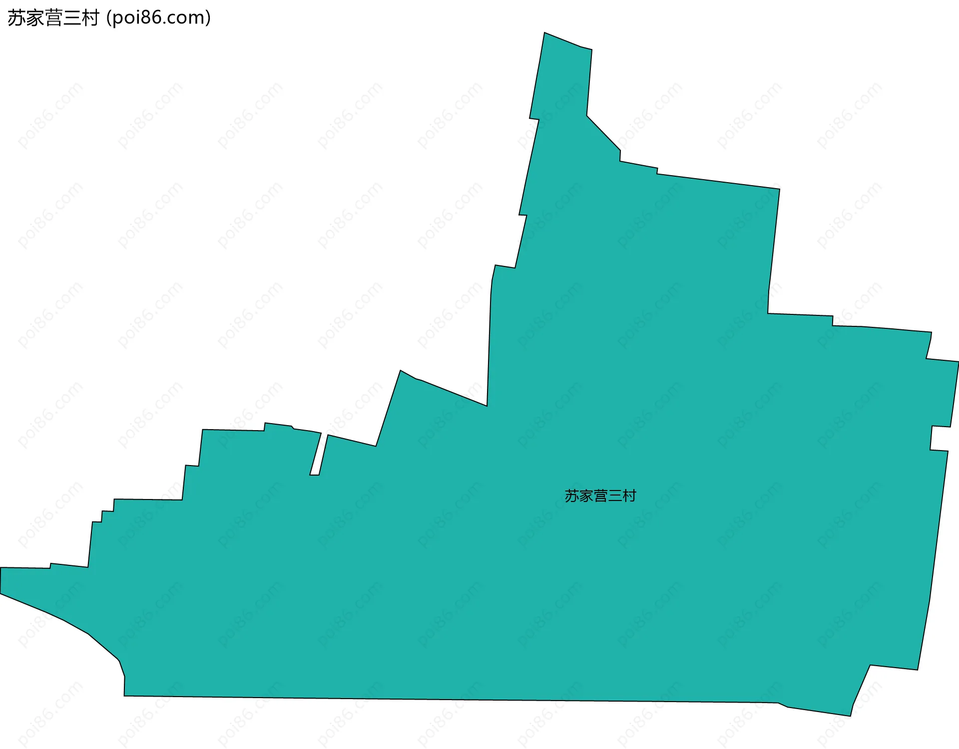 苏家营三村边界地图