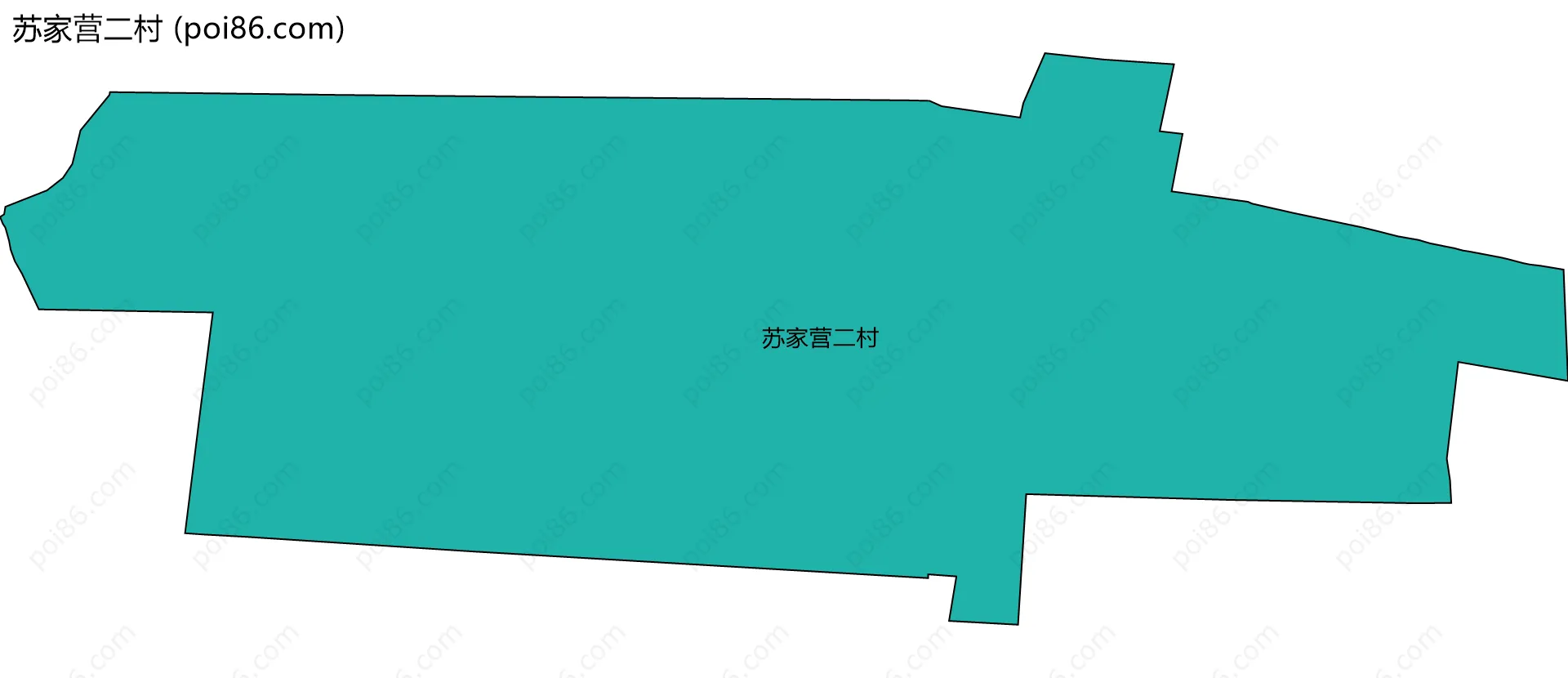 苏家营二村边界地图