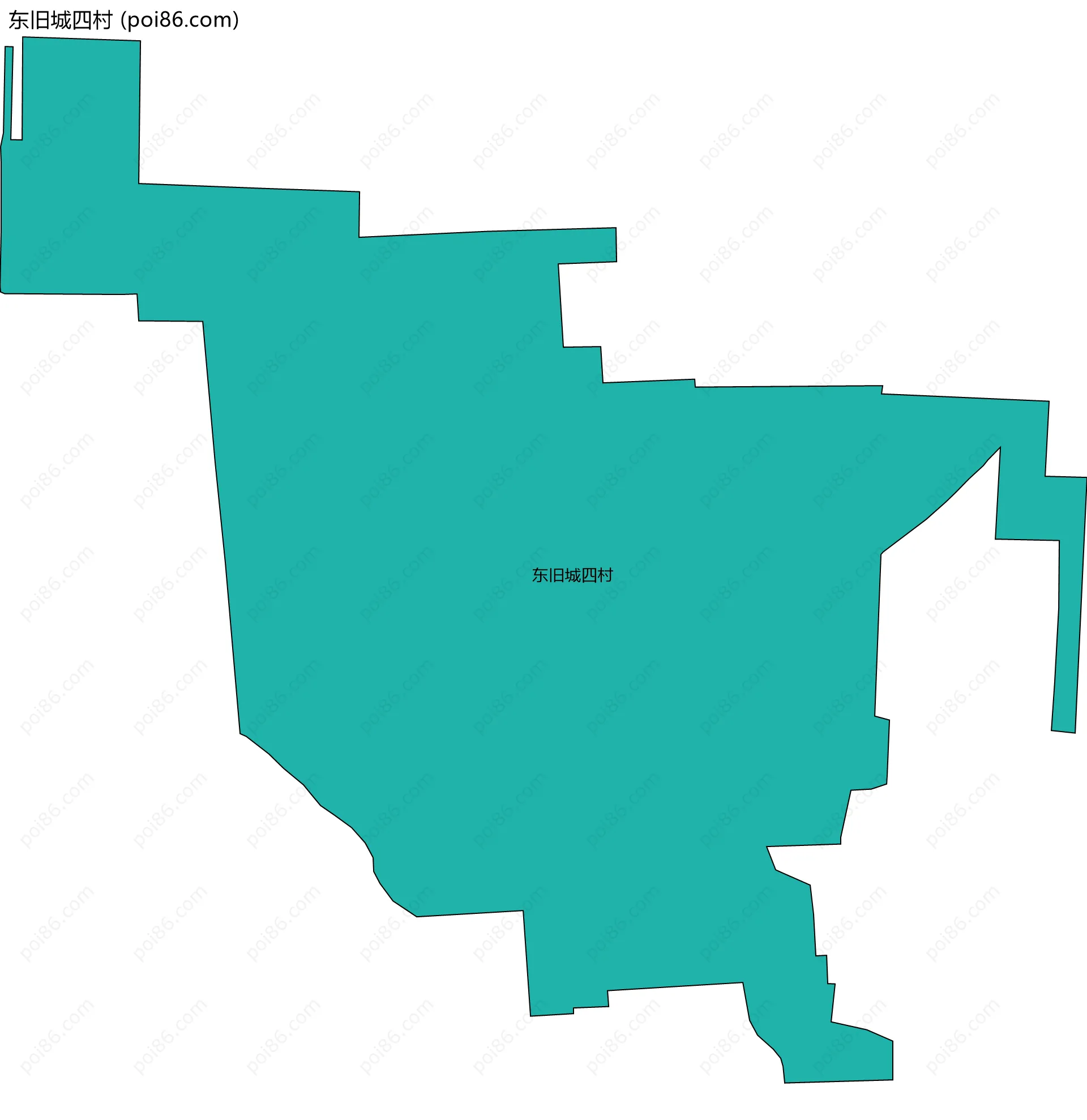 东旧城四村边界地图