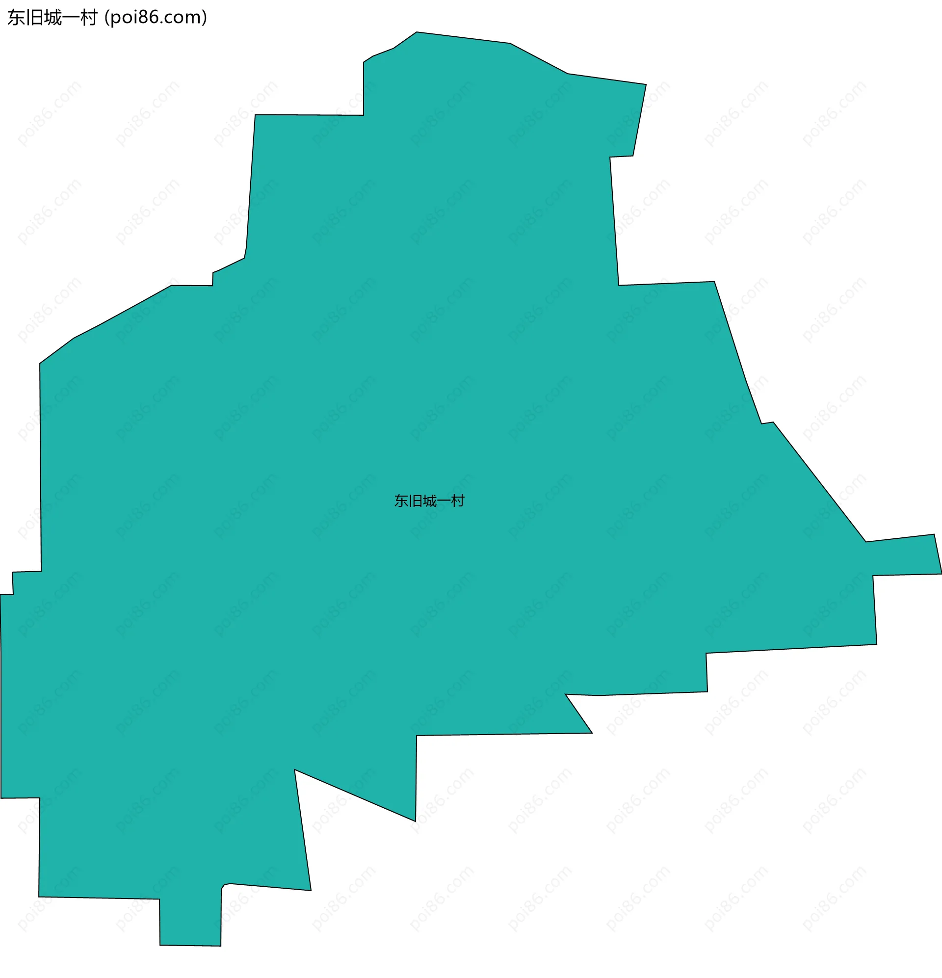 东旧城一村边界地图