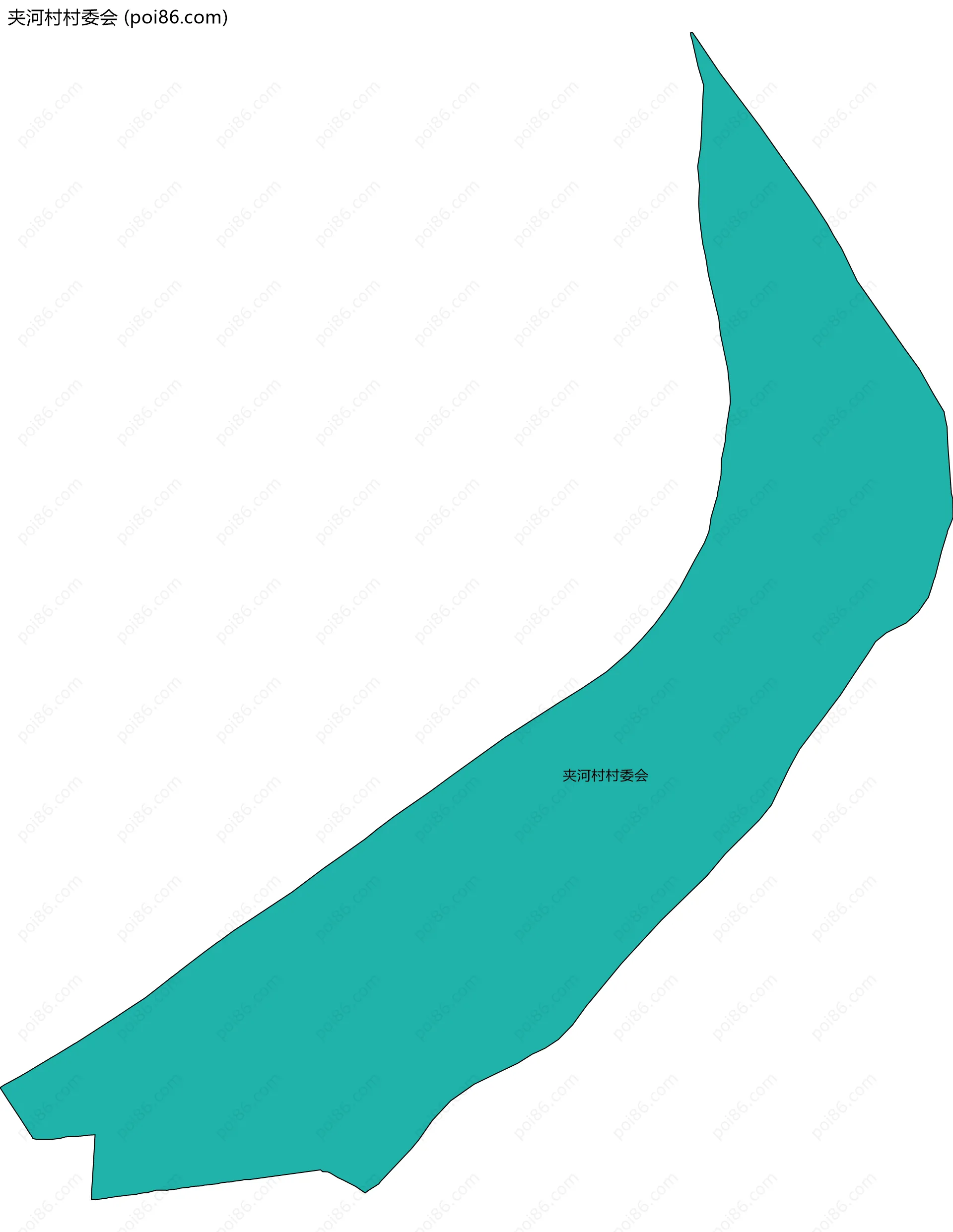 夹河村村委会边界地图