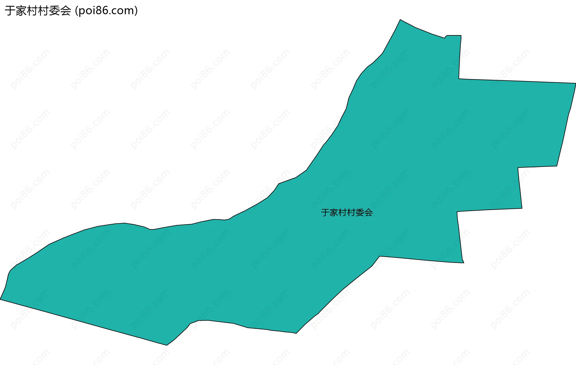 于家村村委会边界地图