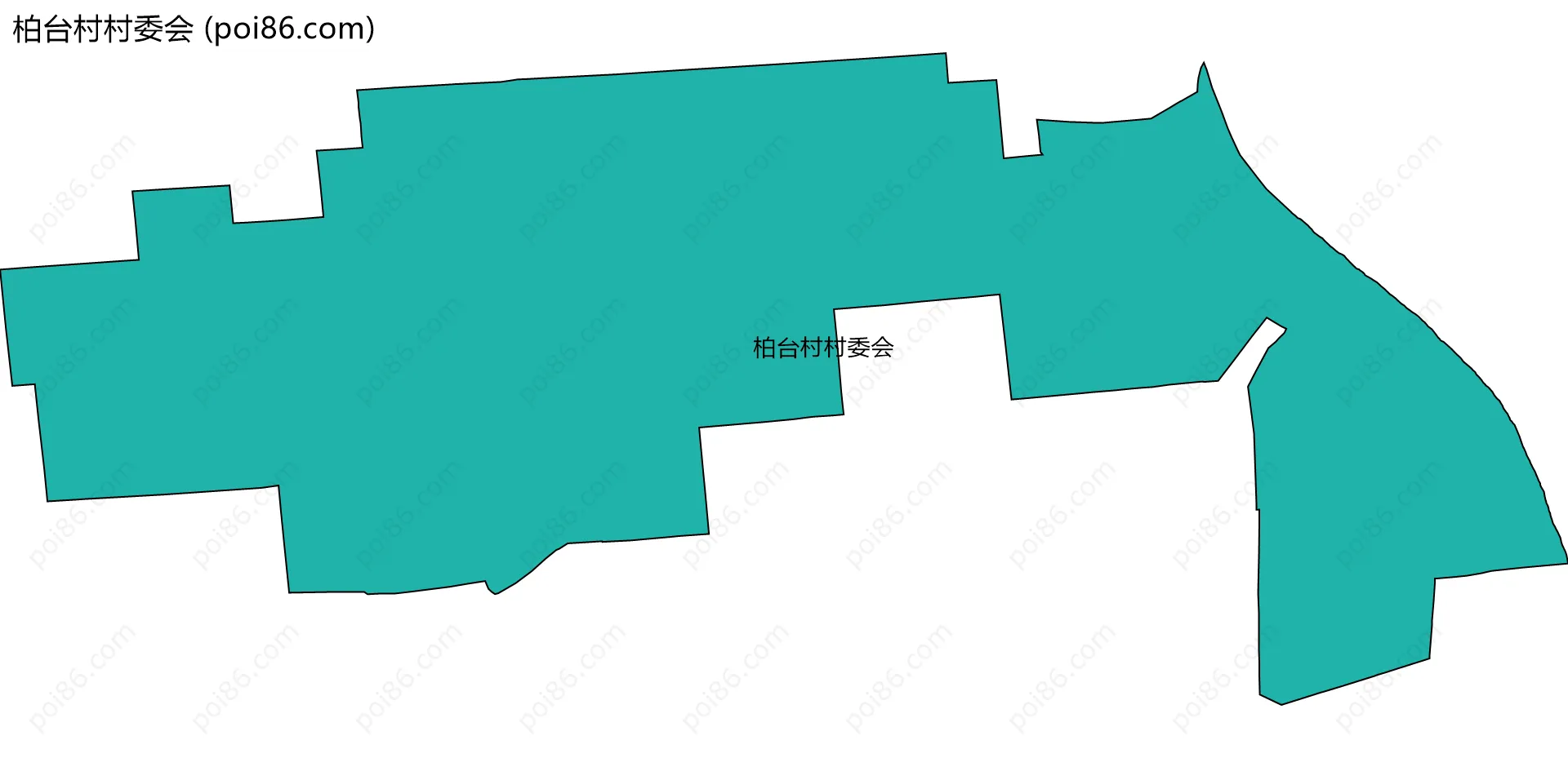 柏台村村委会边界地图