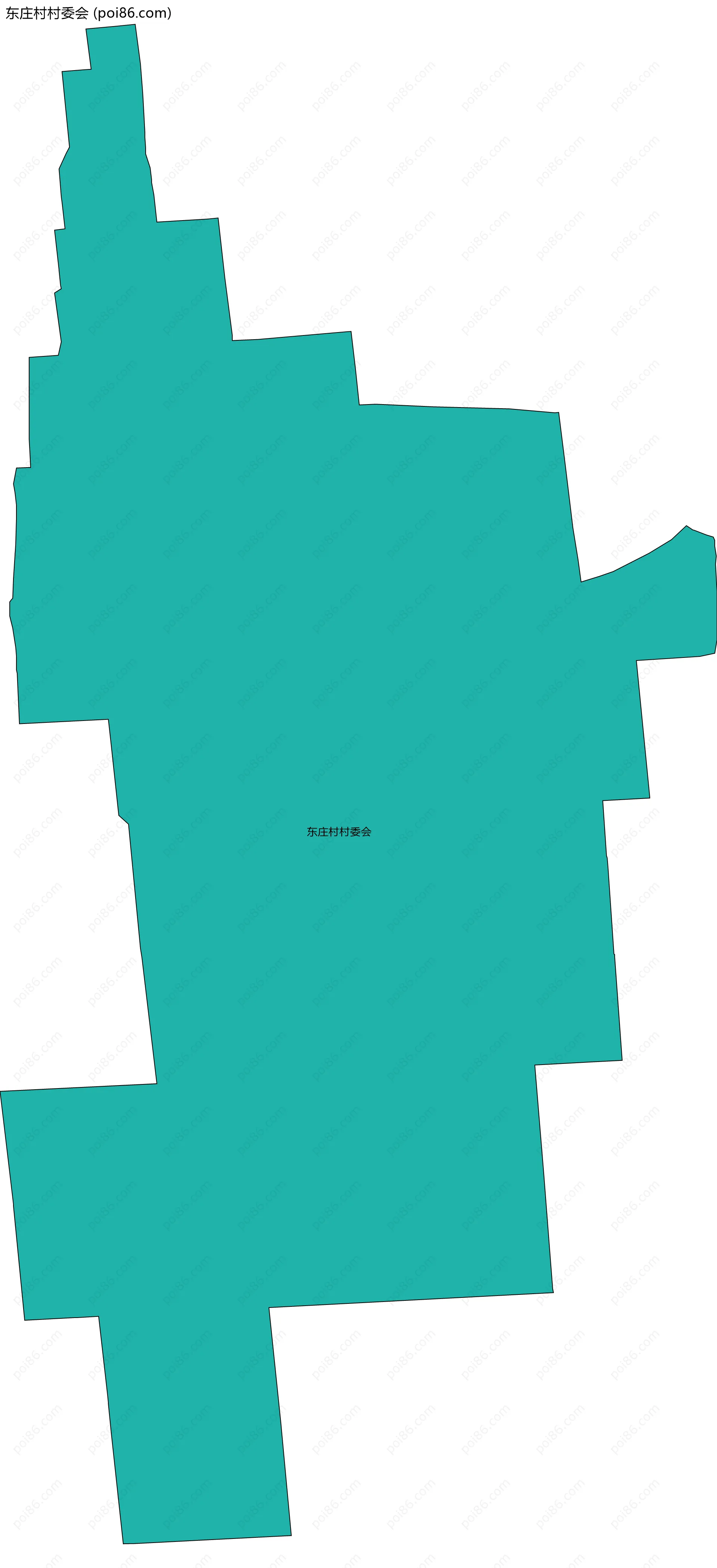 东庄村村委会边界地图