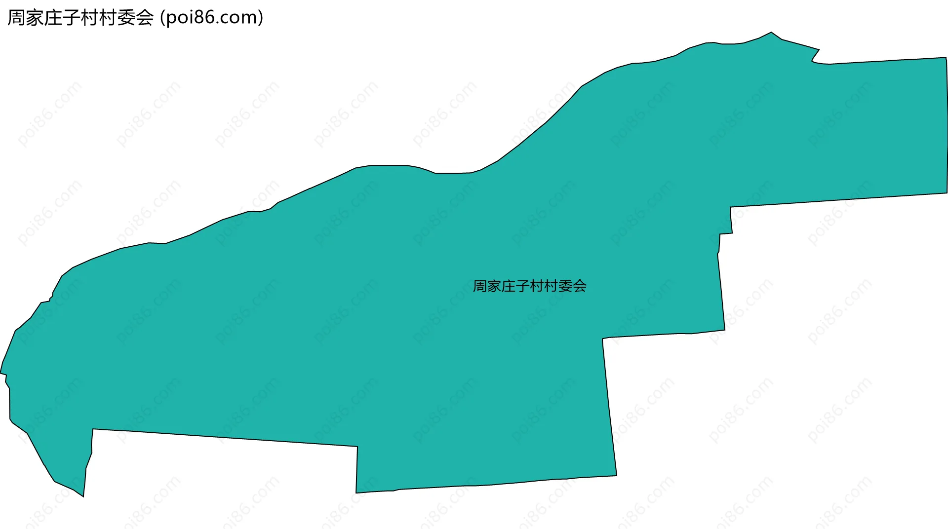 周家庄子村村委会边界地图