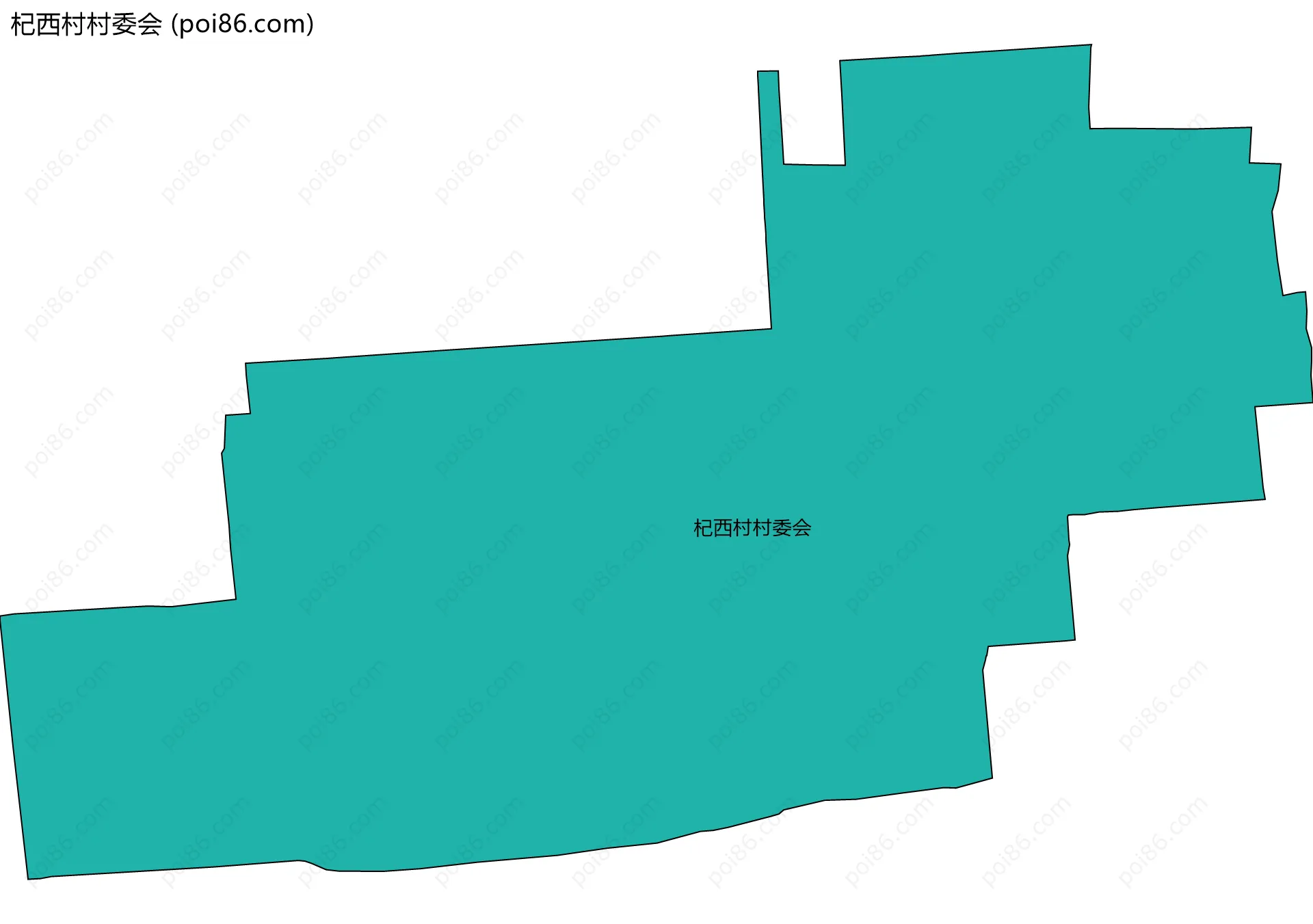杞西村村委会边界地图