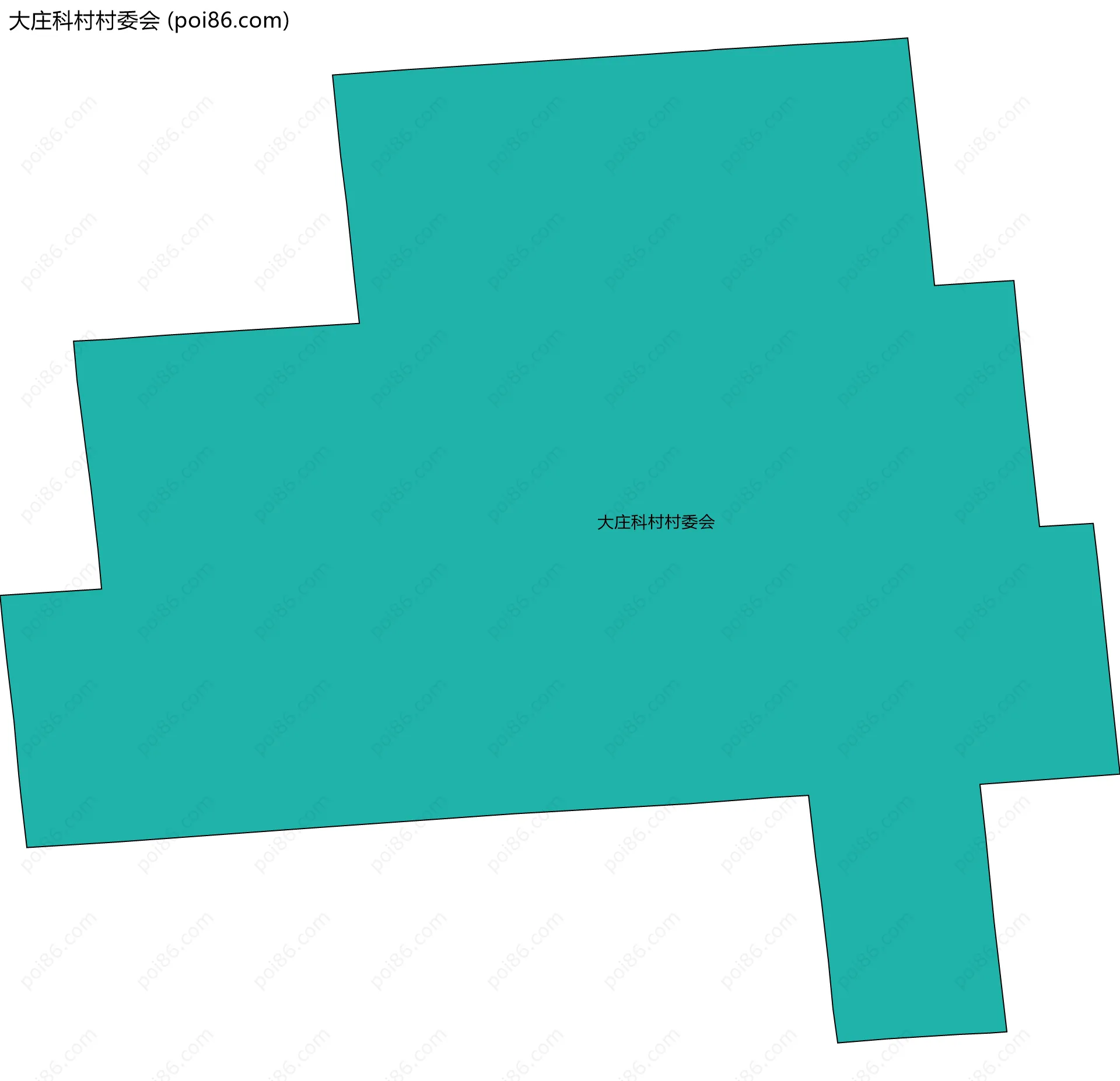 大庄科村村委会边界地图