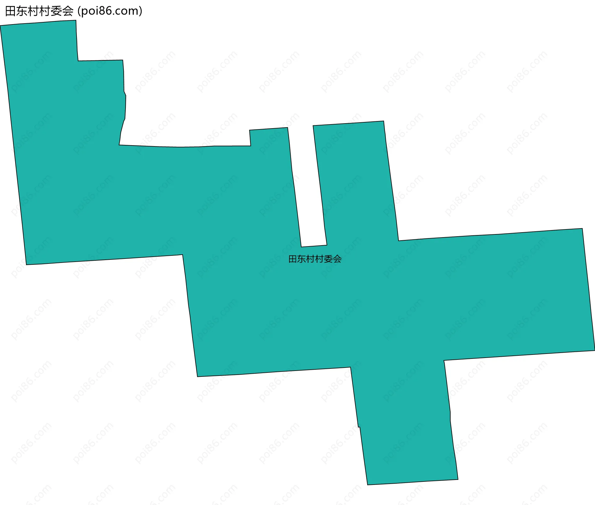 田东村村委会边界地图