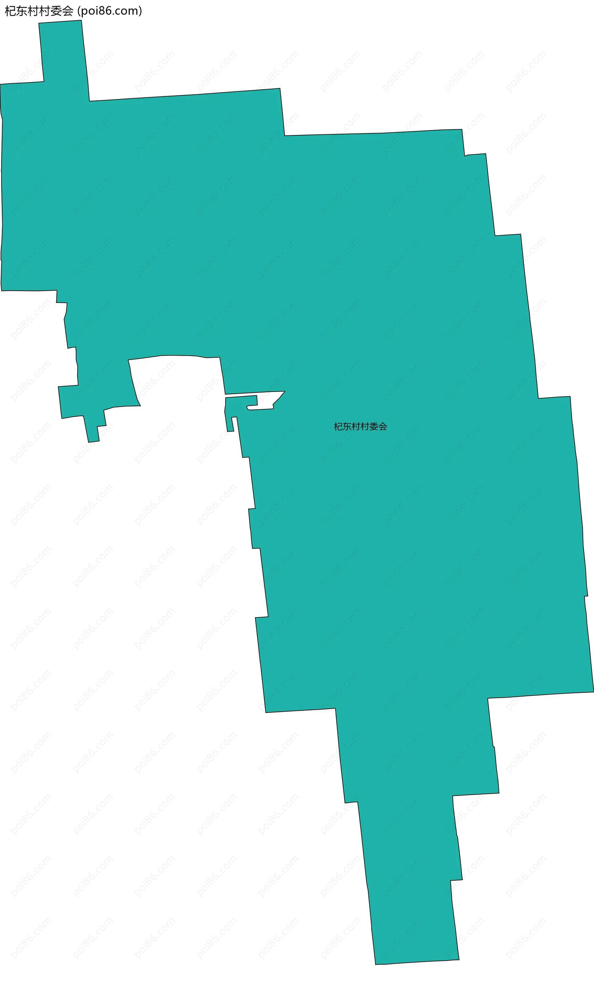 杞东村村委会边界地图