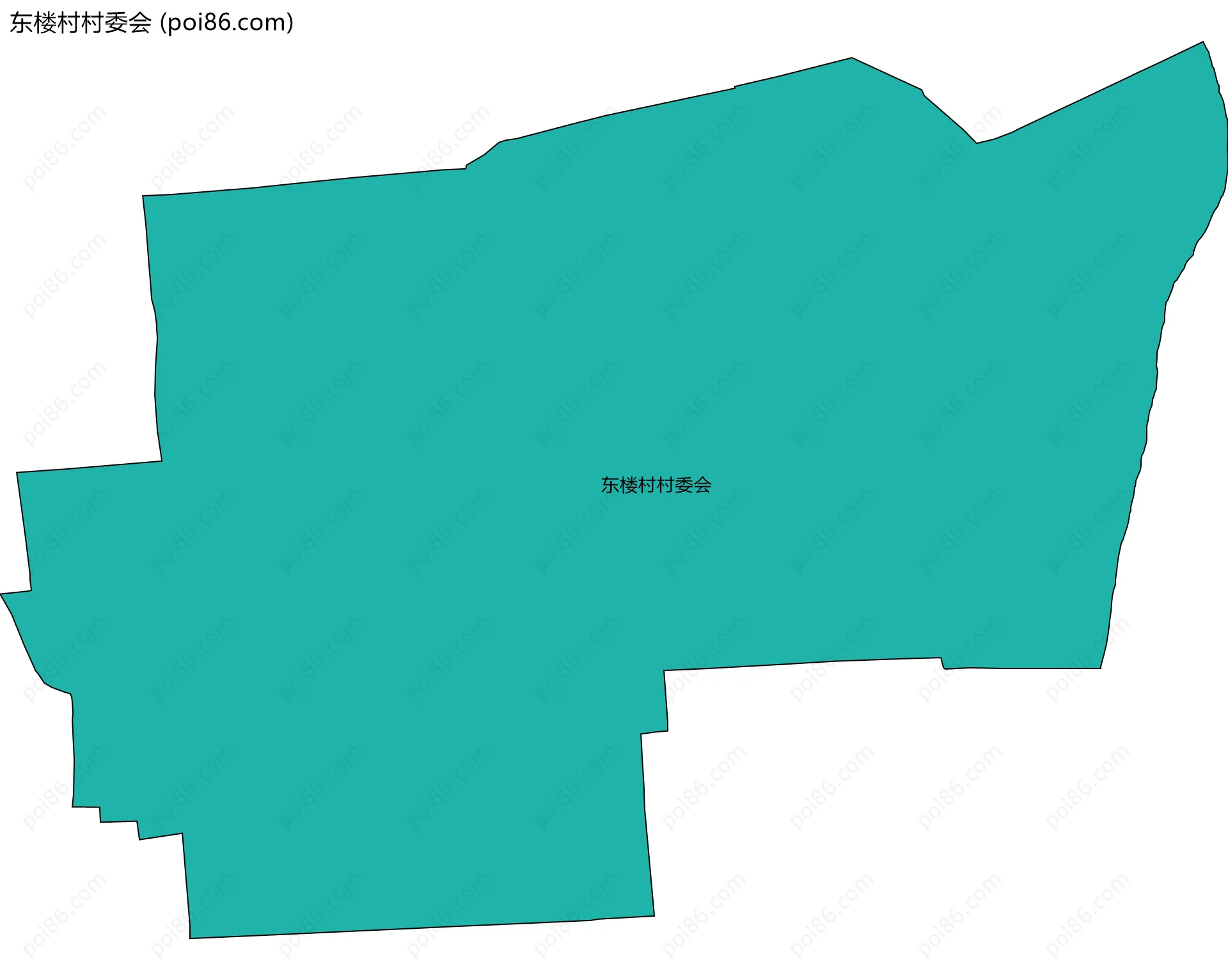 东楼村村委会边界地图