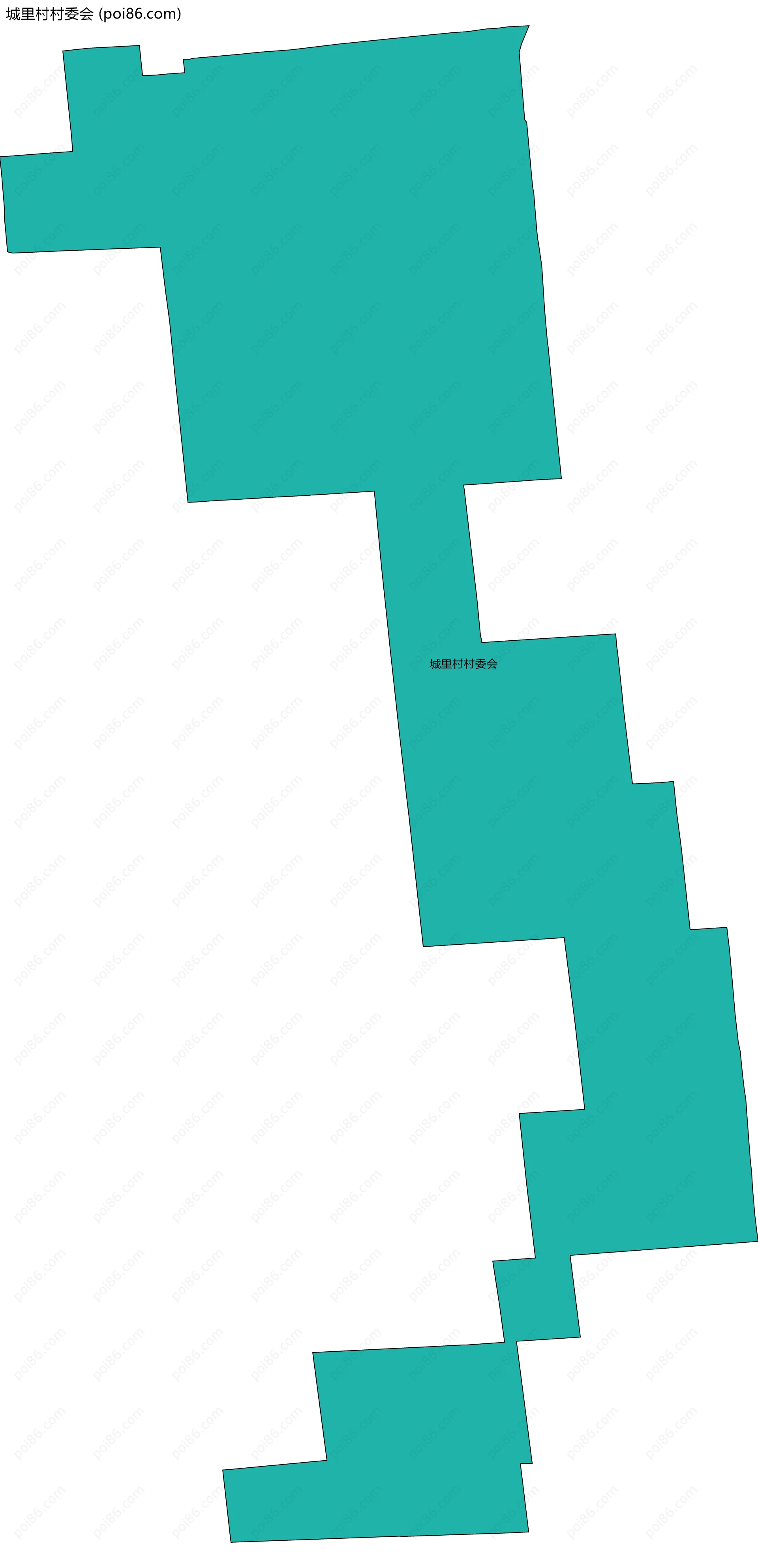 城里村村委会边界地图