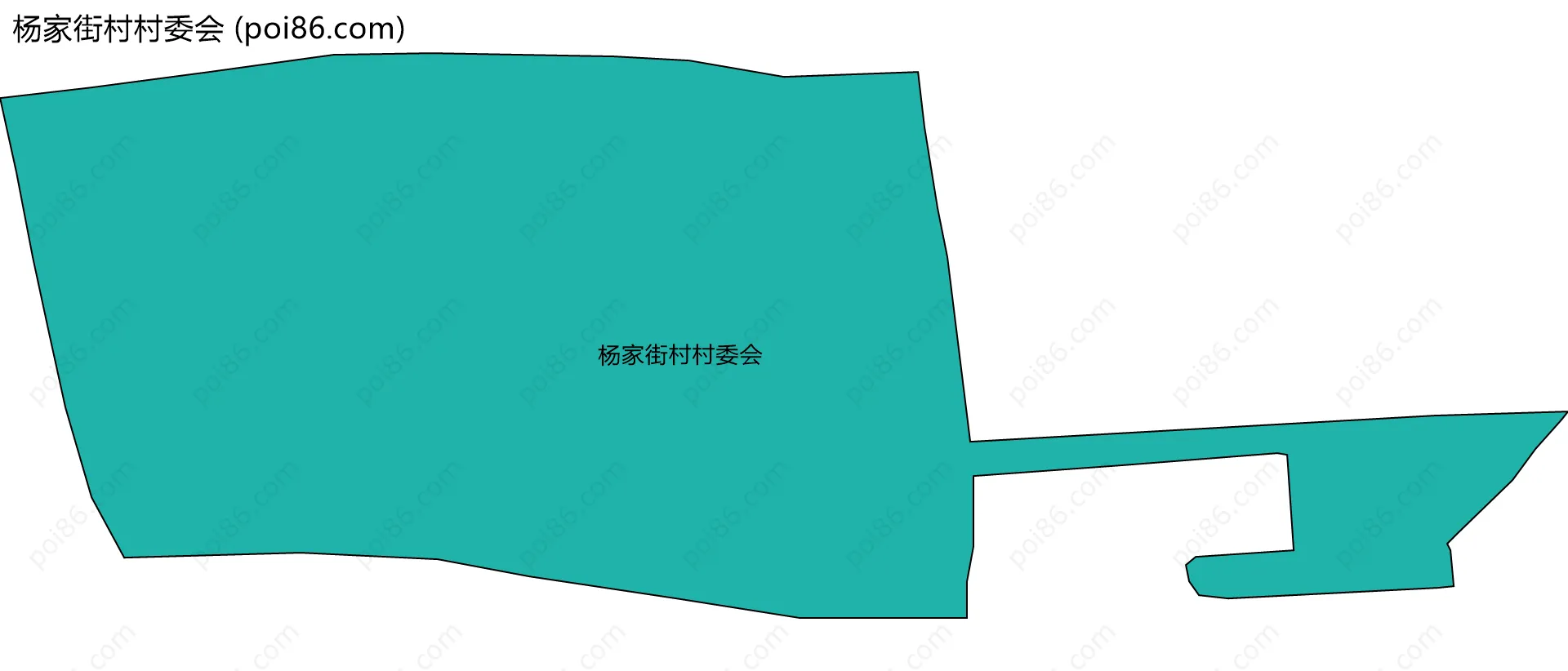 杨家街村村委会边界地图