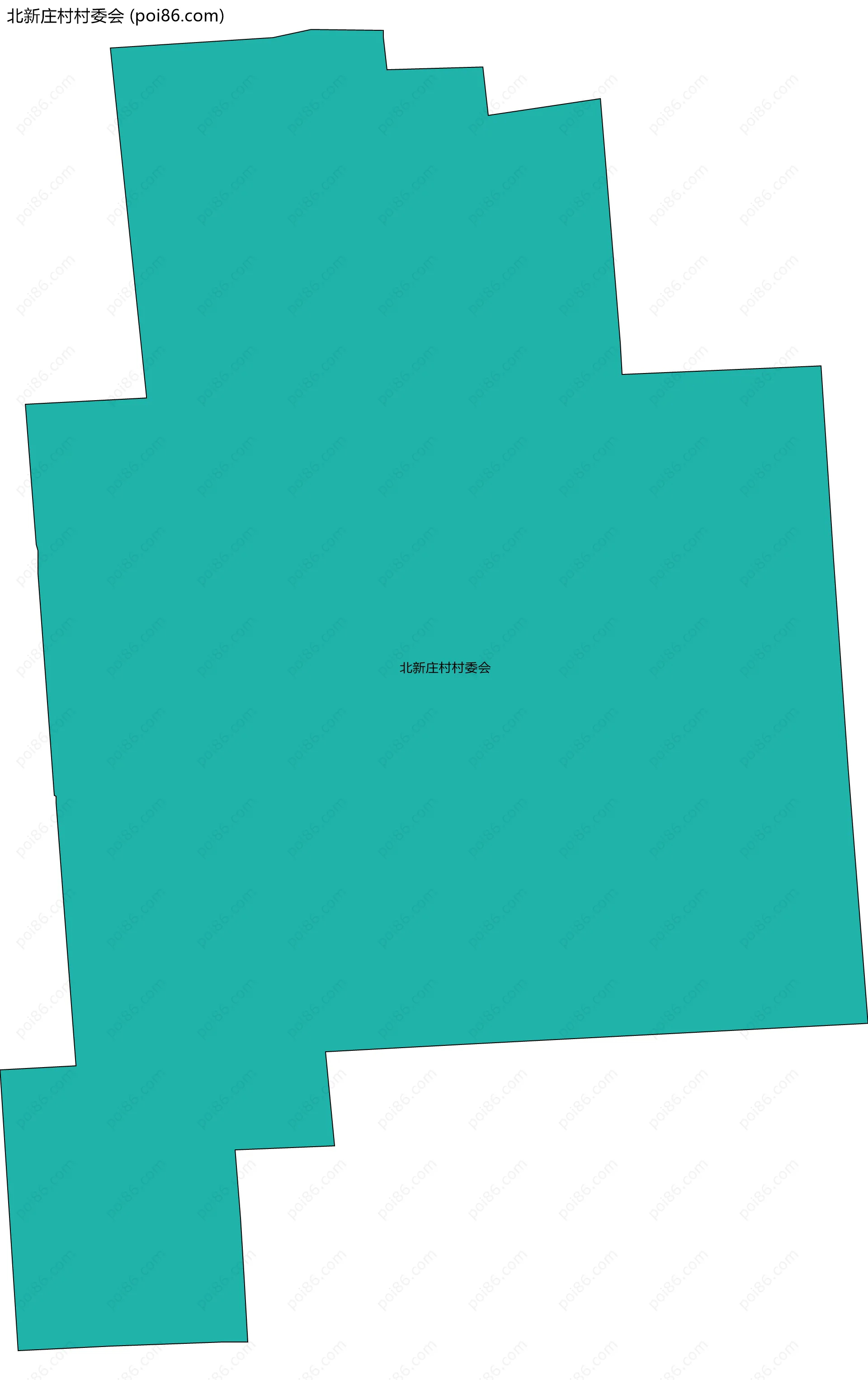 北新庄村村委会边界地图