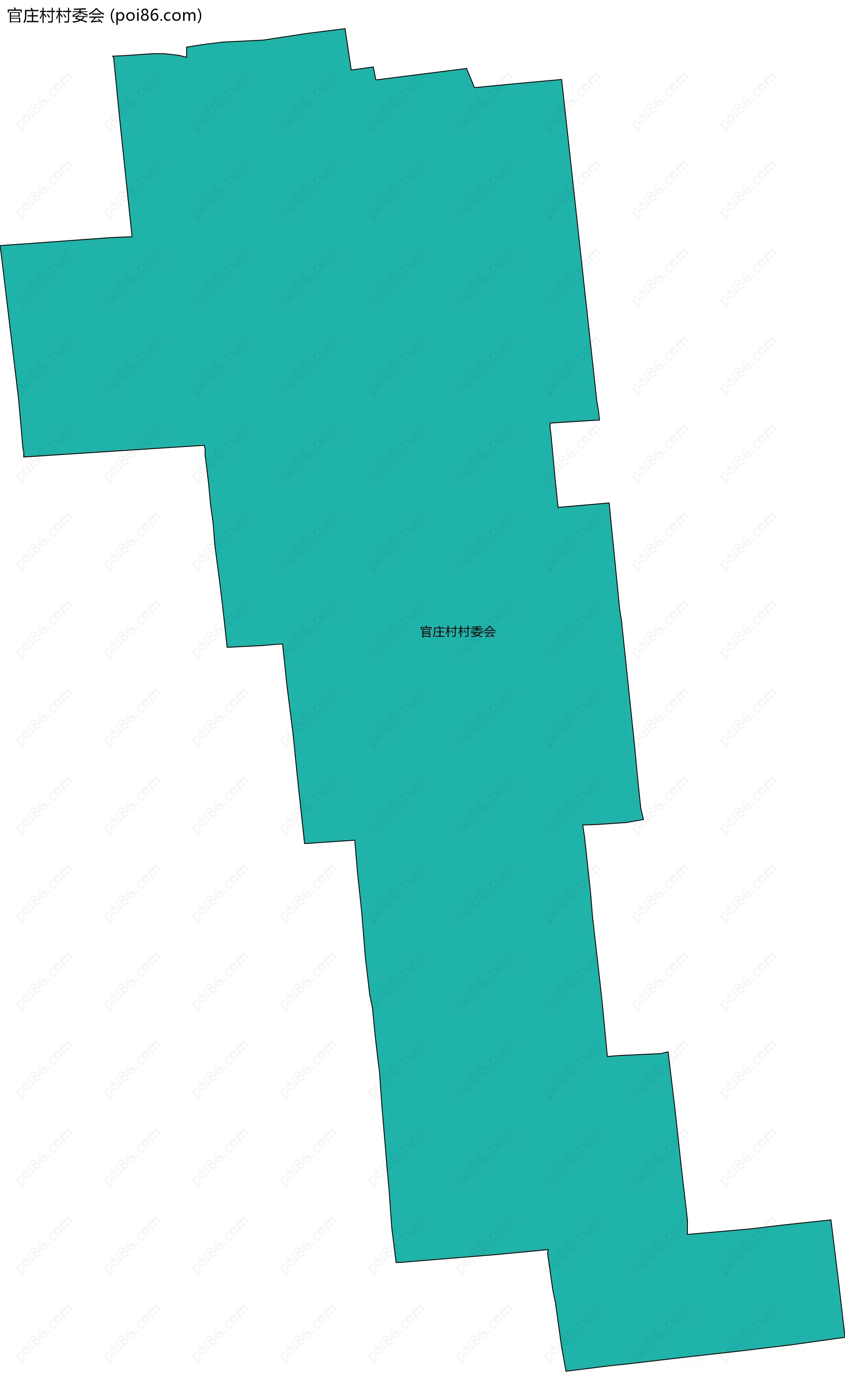 官庄村村委会边界地图