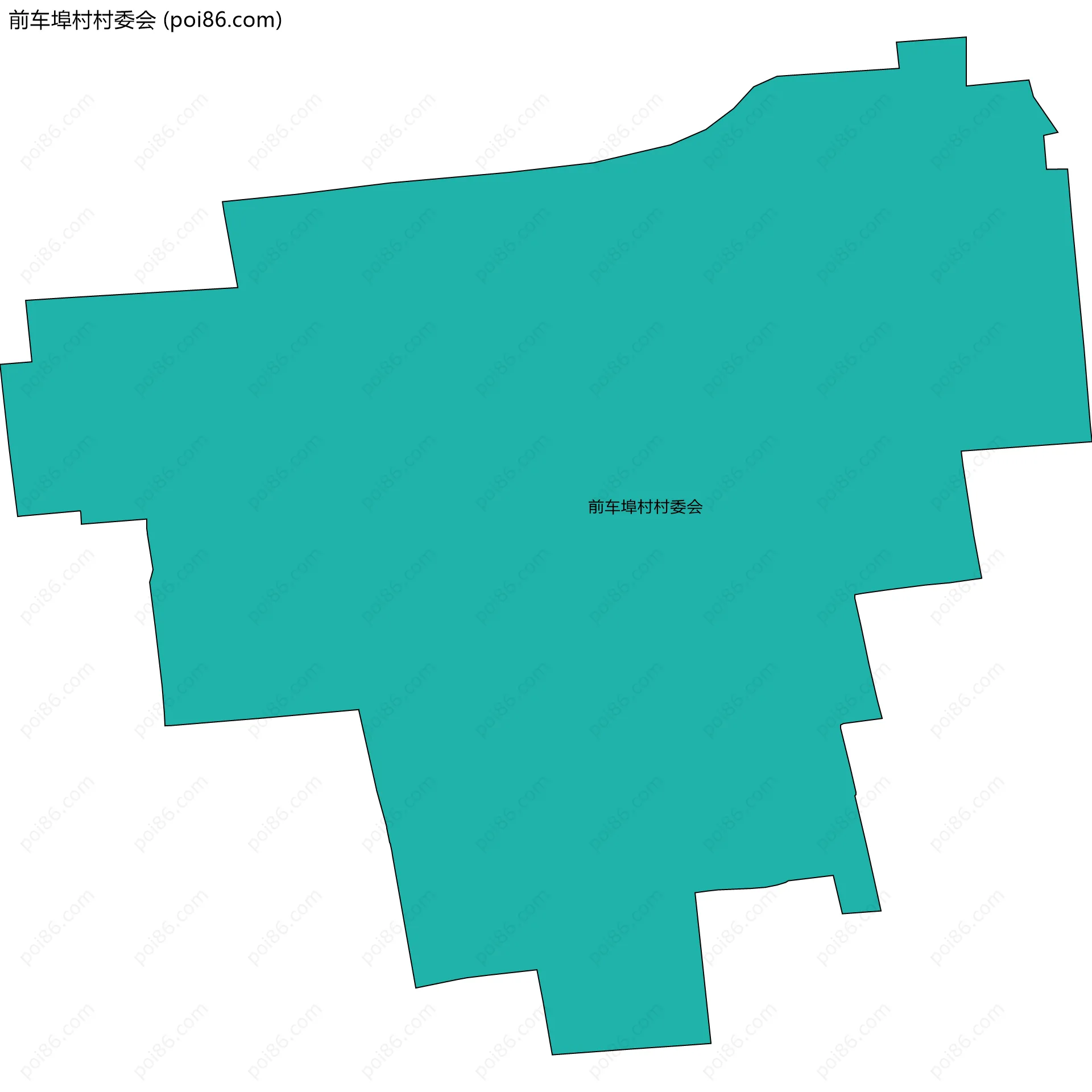 前车埠村村委会边界地图