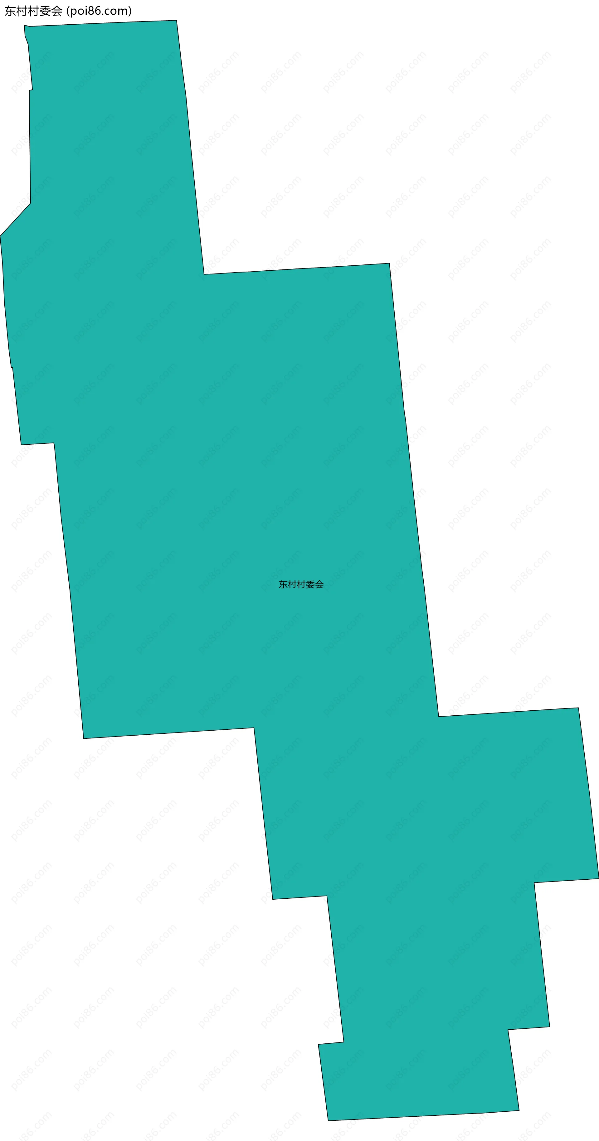 东村村委会边界地图