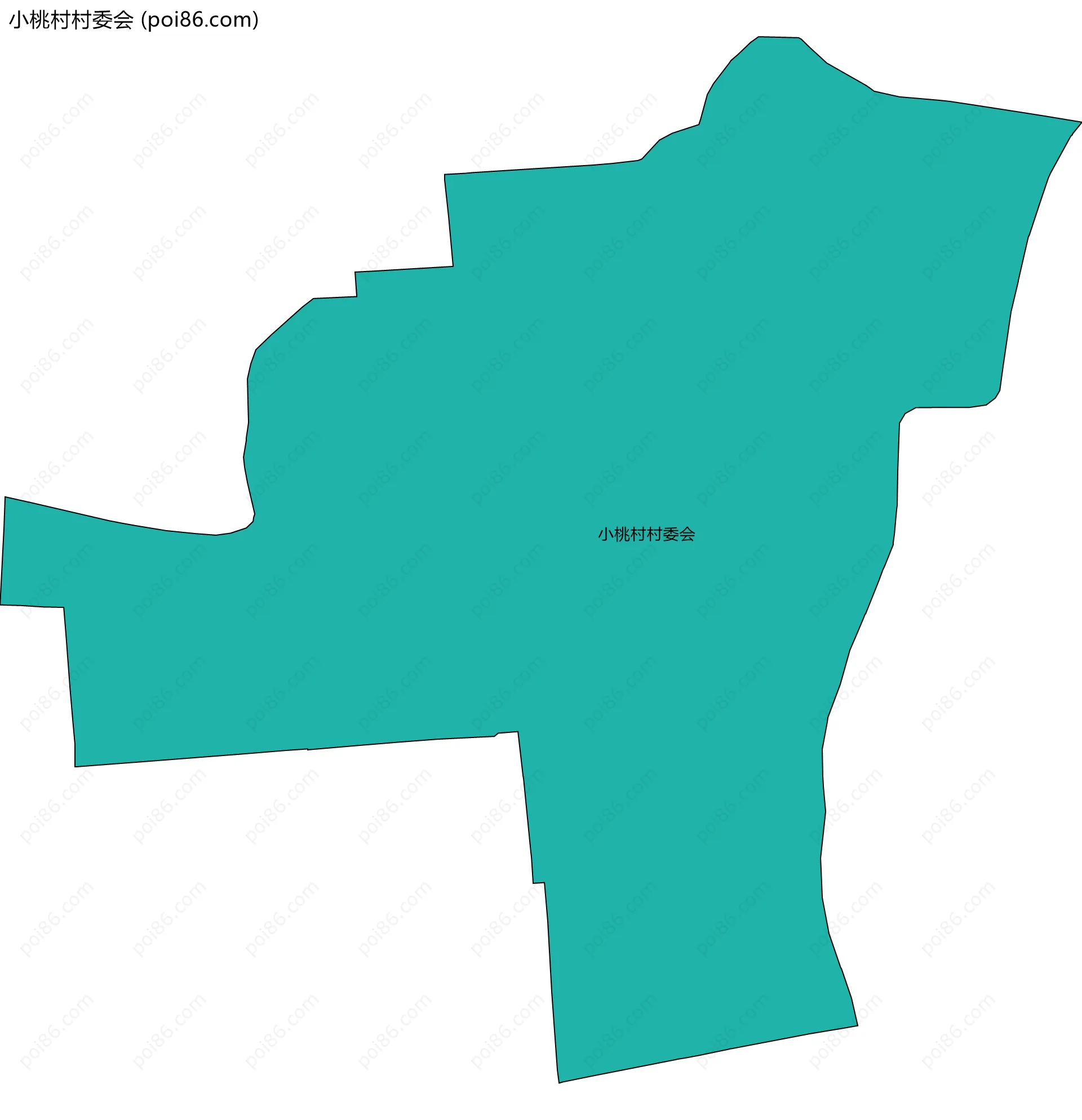 小桃村村委会边界地图
