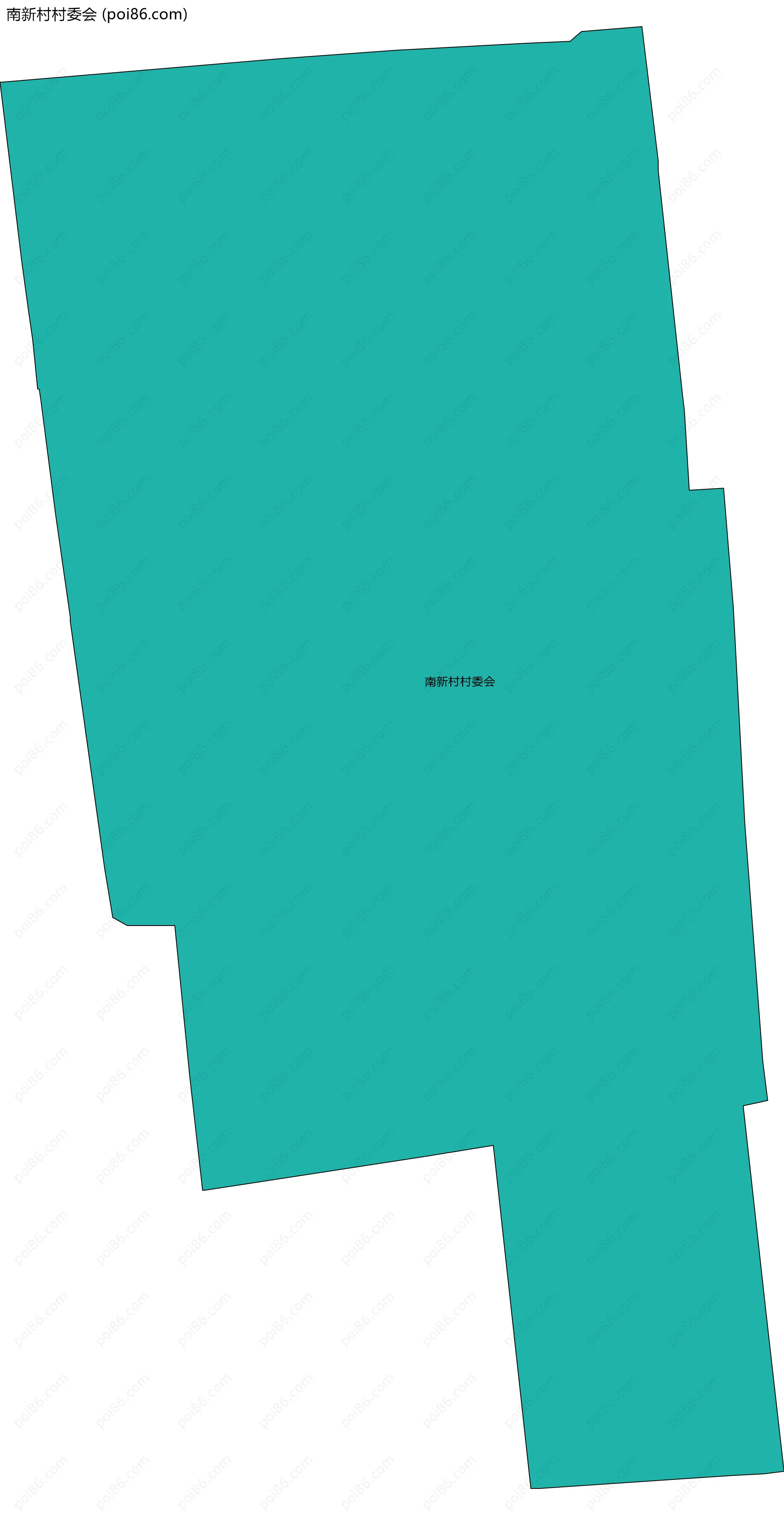 南新村村委会边界地图