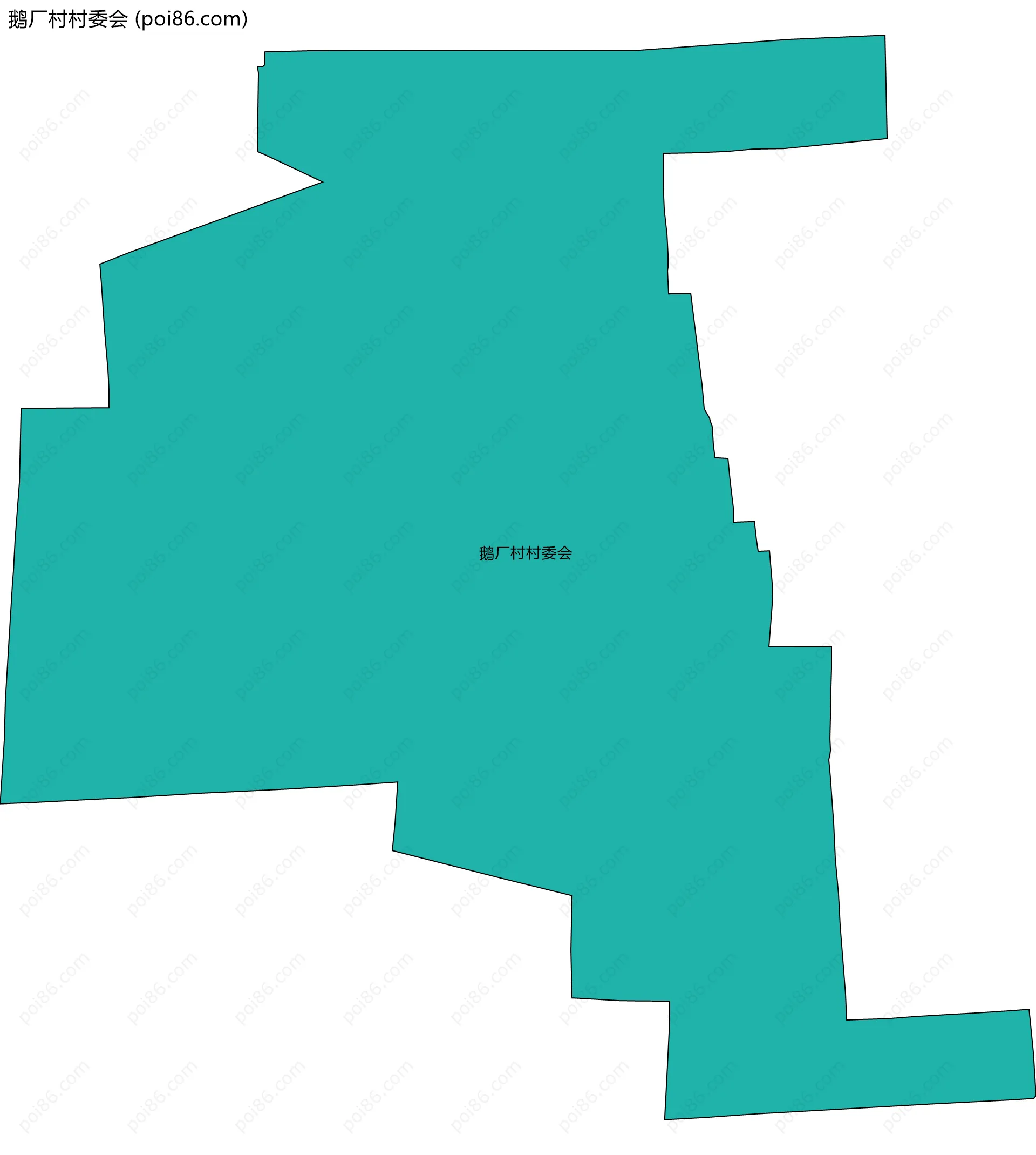 鹅厂村村委会边界地图