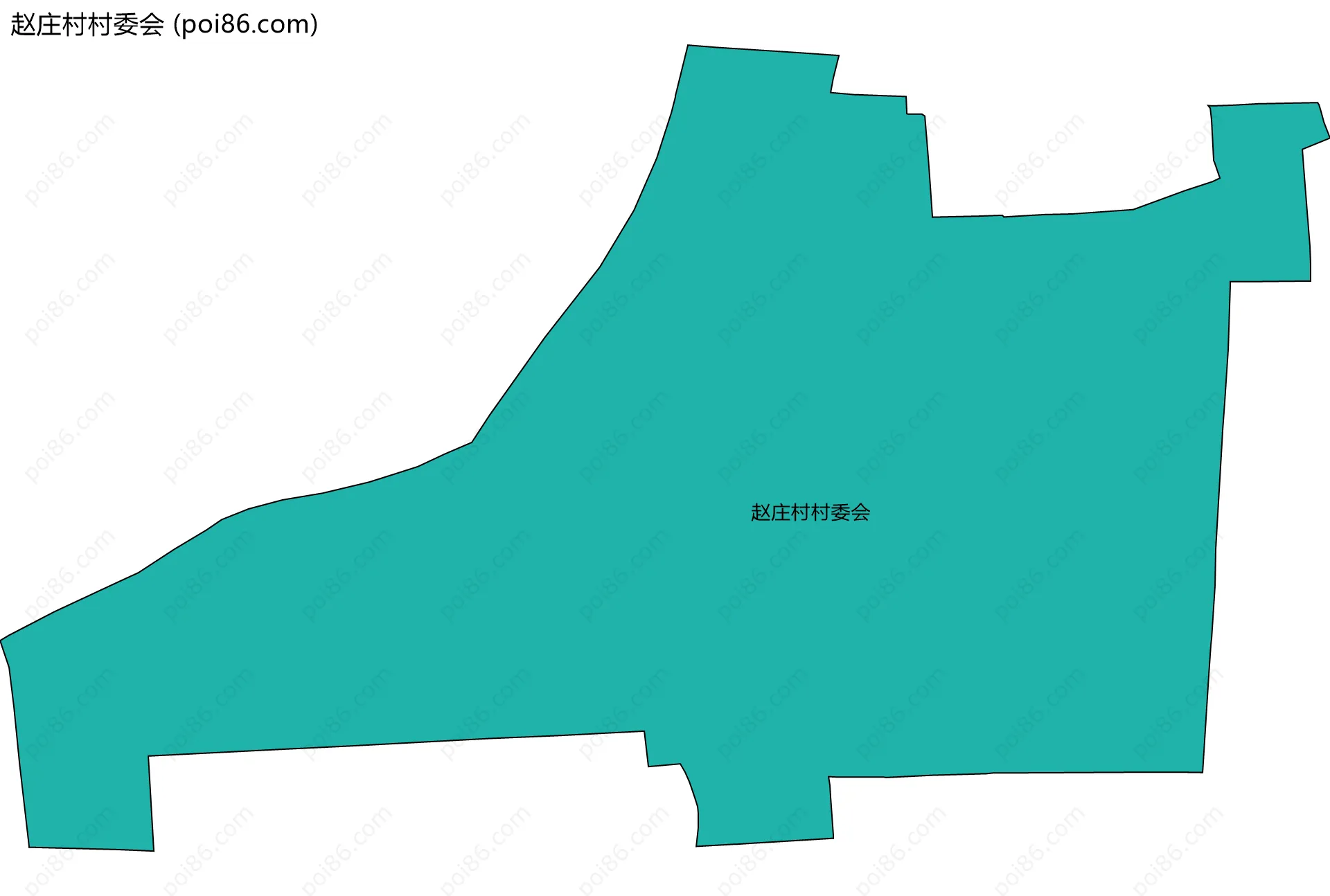 赵庄村村委会边界地图