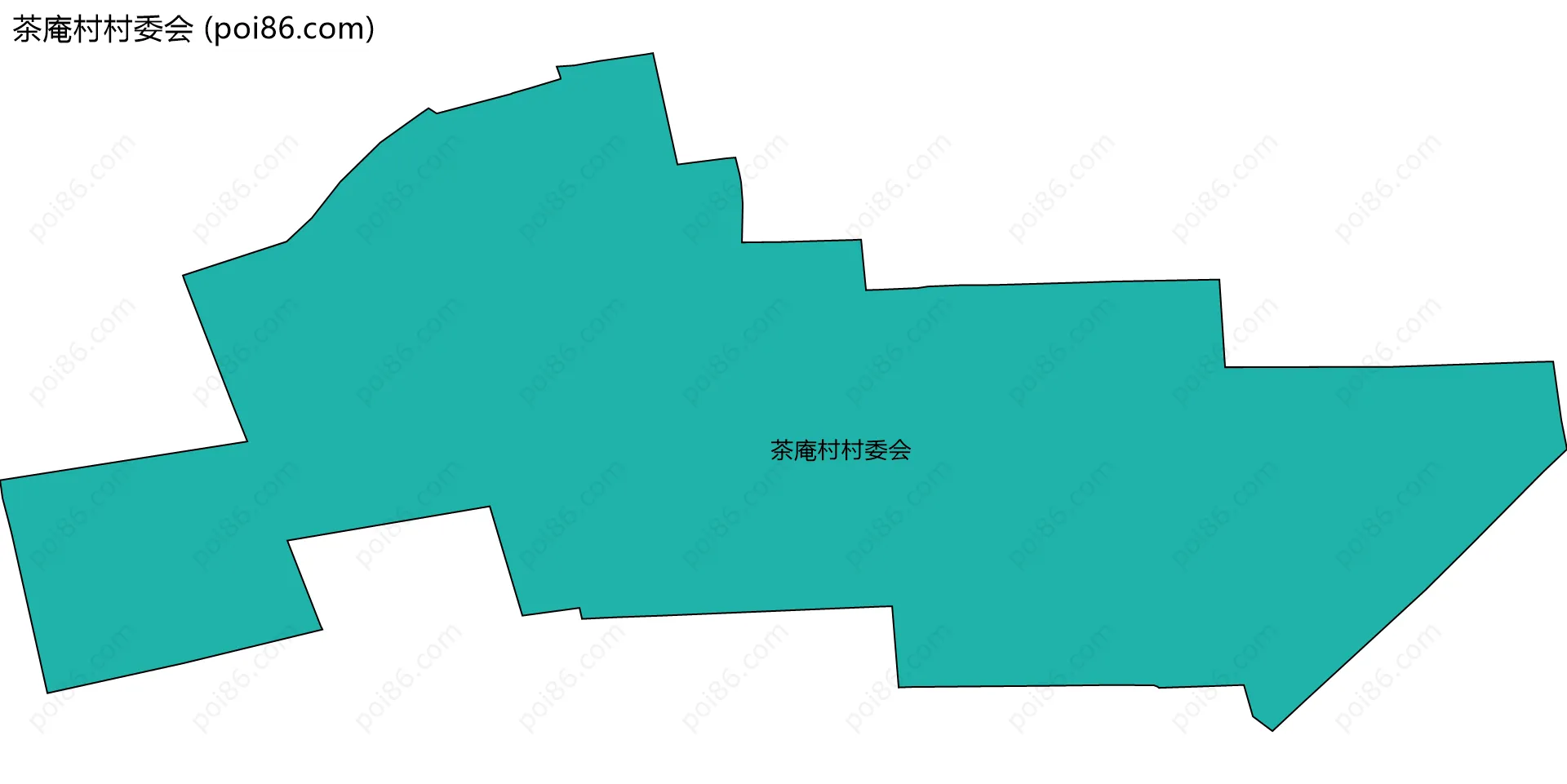 茶庵村村委会边界地图