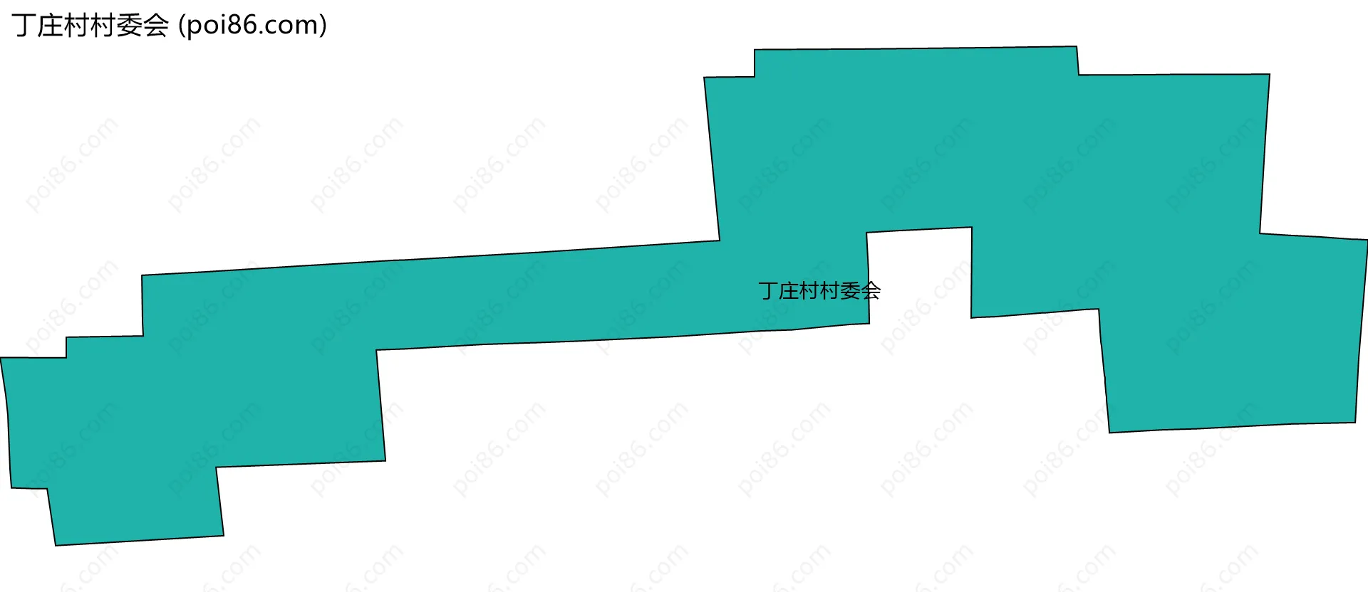丁庄村村委会边界地图