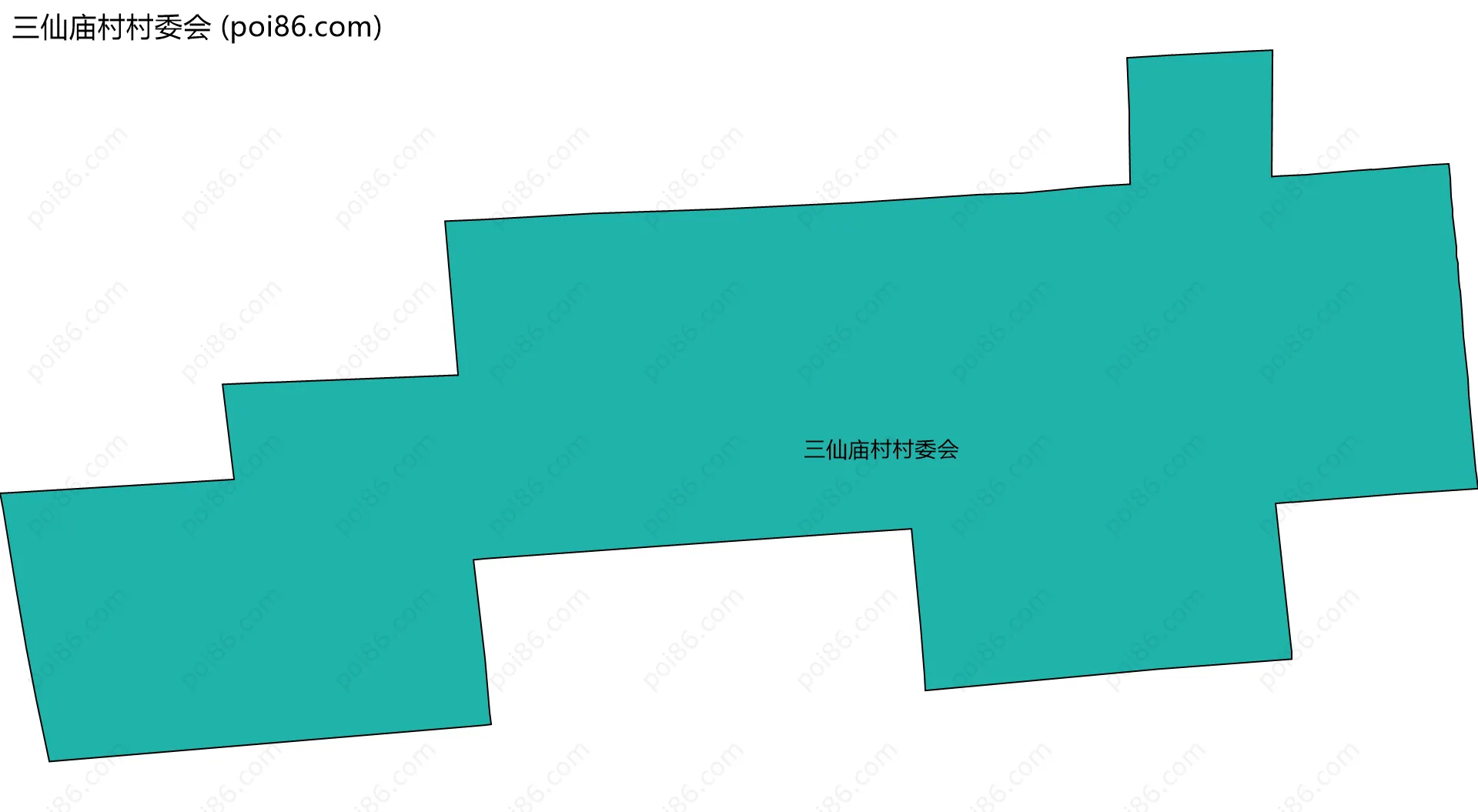 三仙庙村村委会边界地图