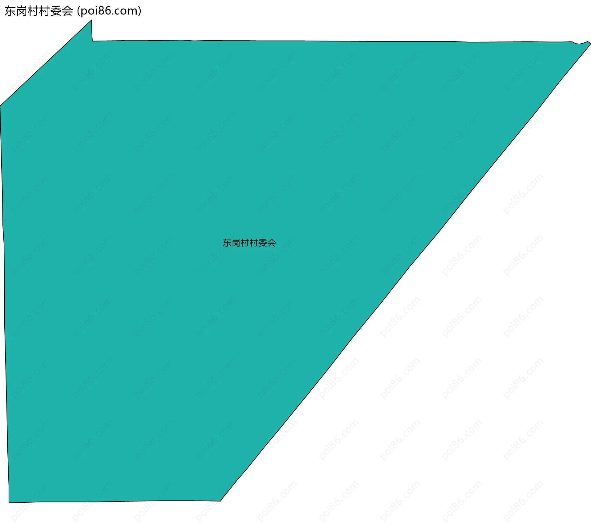 东岗村村委会边界地图