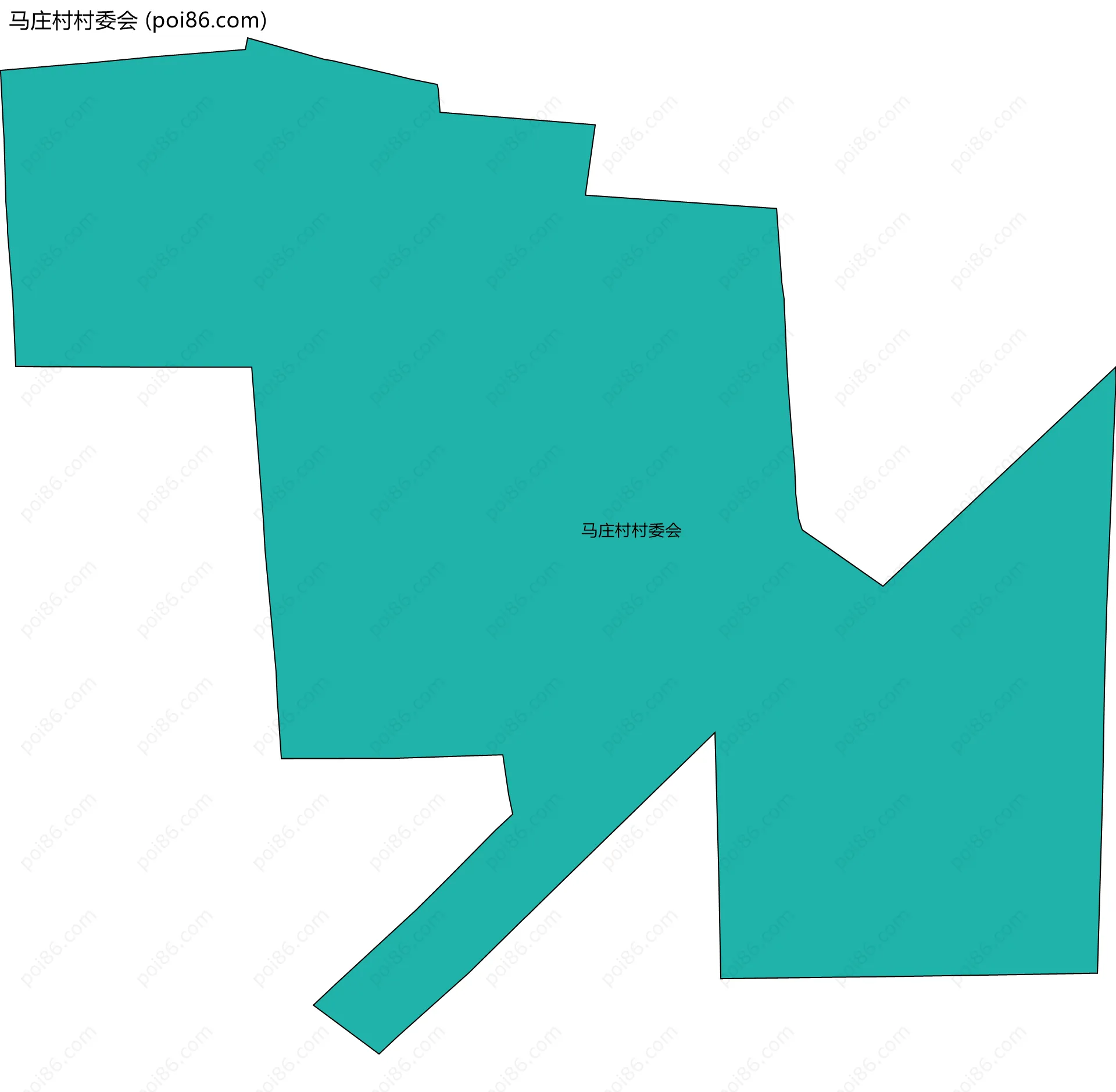 马庄村村委会边界地图