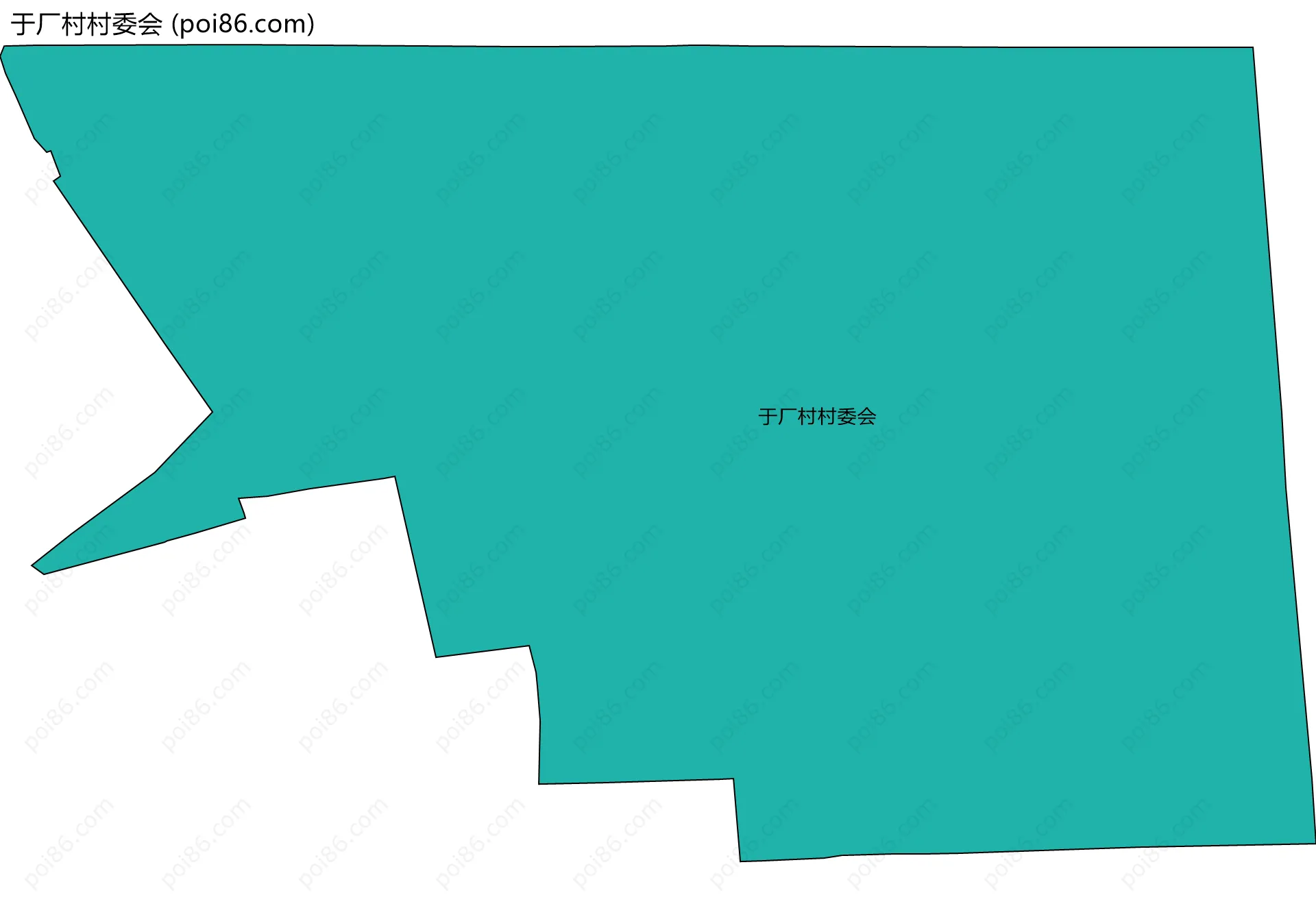 于厂村村委会边界地图