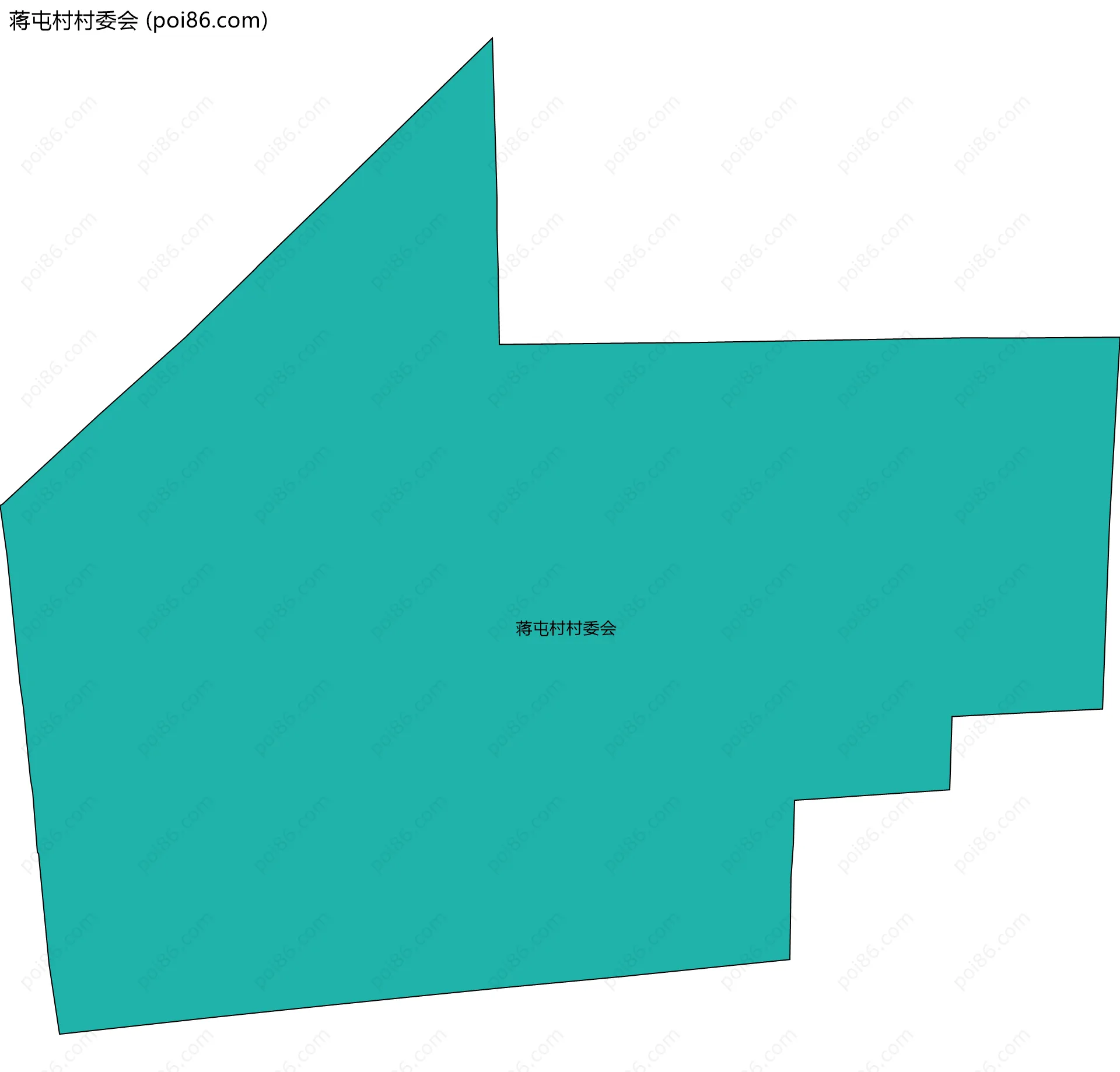 蒋屯村村委会边界地图