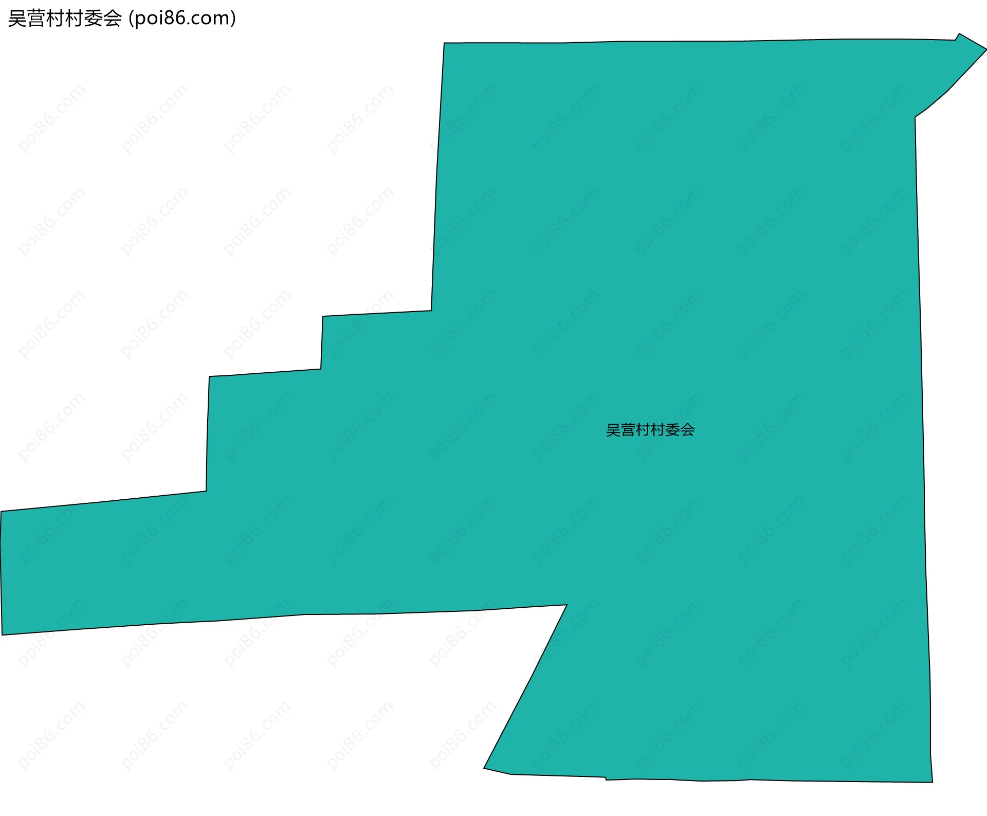 吴营村村委会边界地图