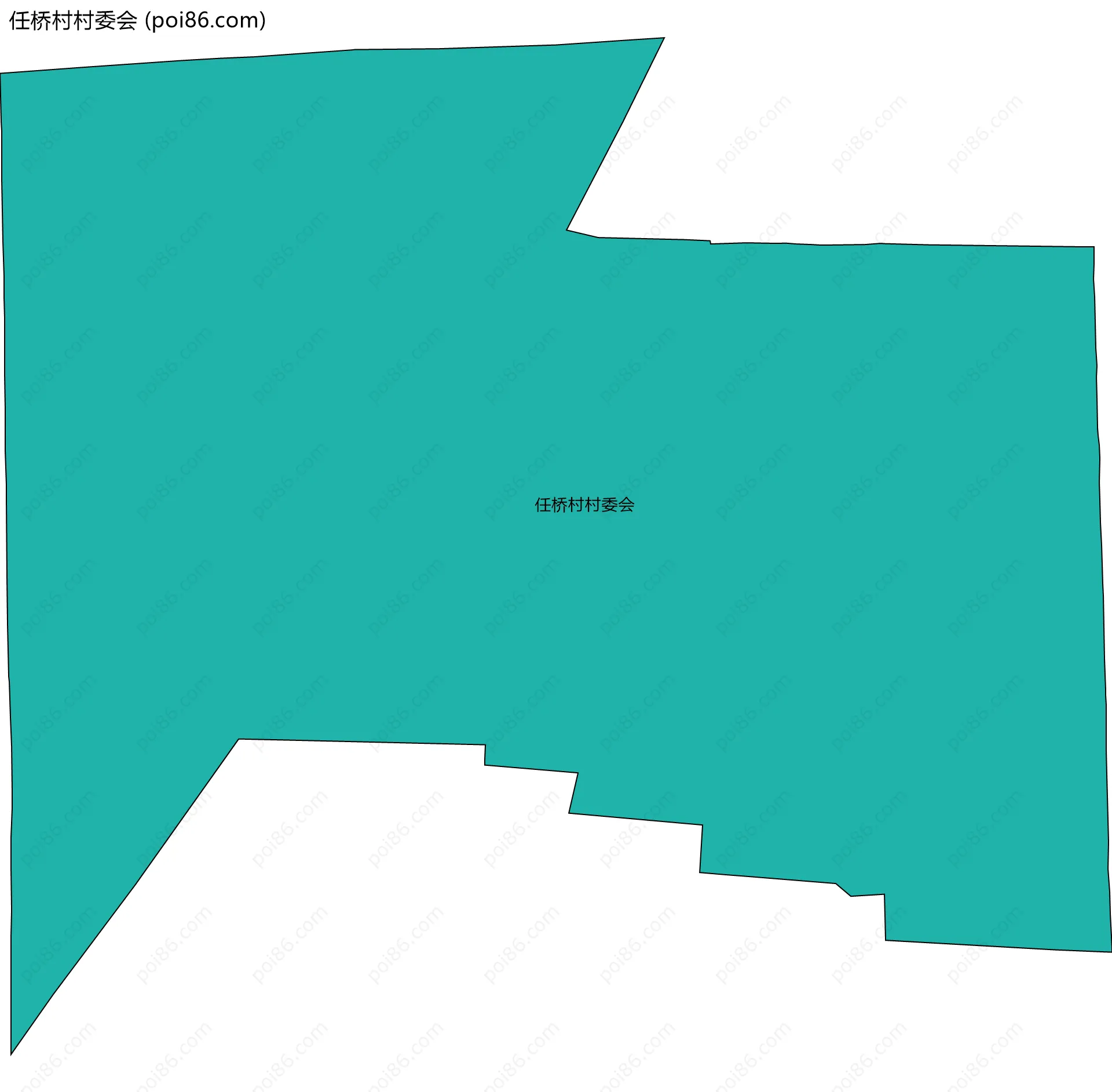 任桥村村委会边界地图