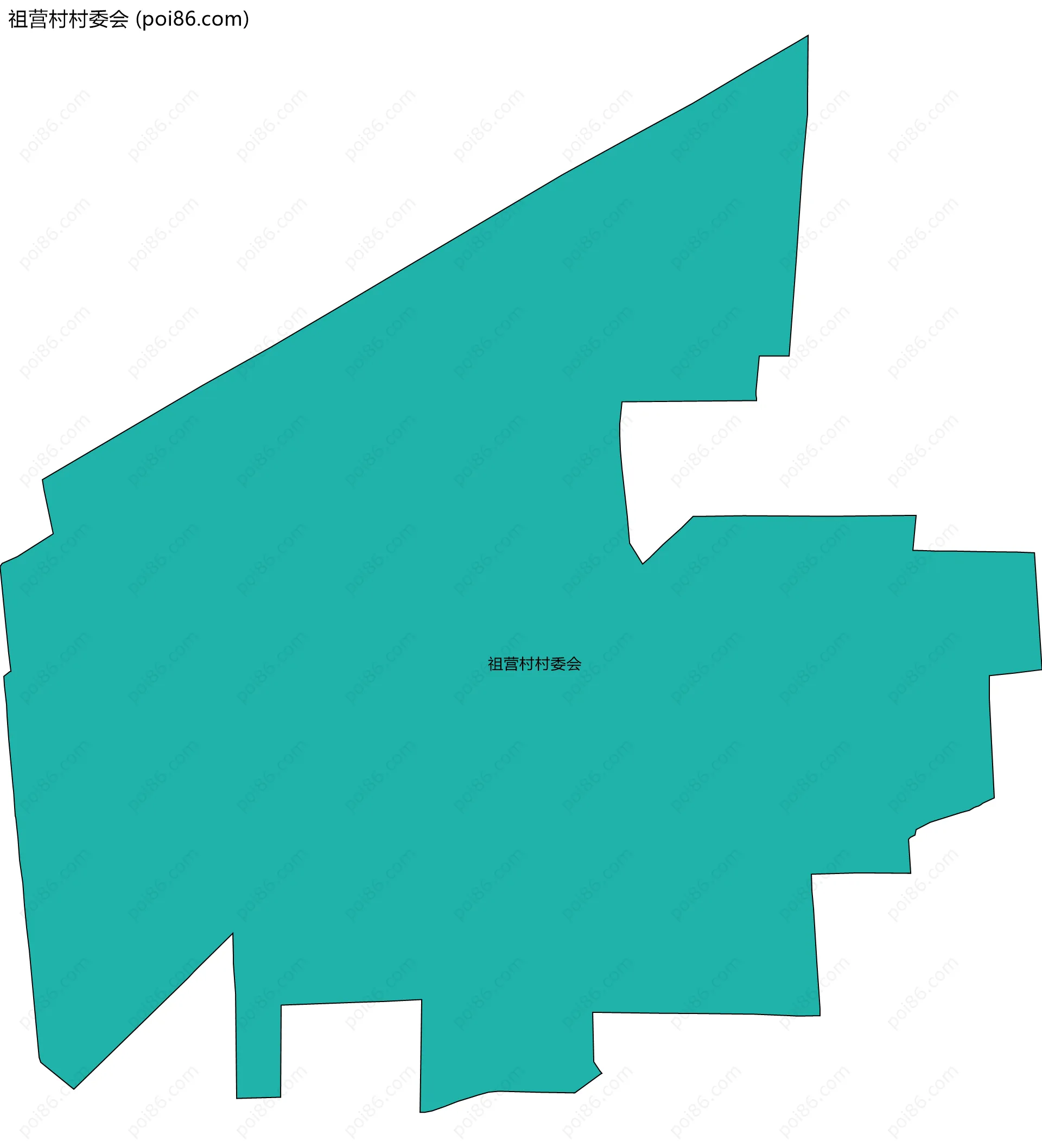 祖营村村委会边界地图