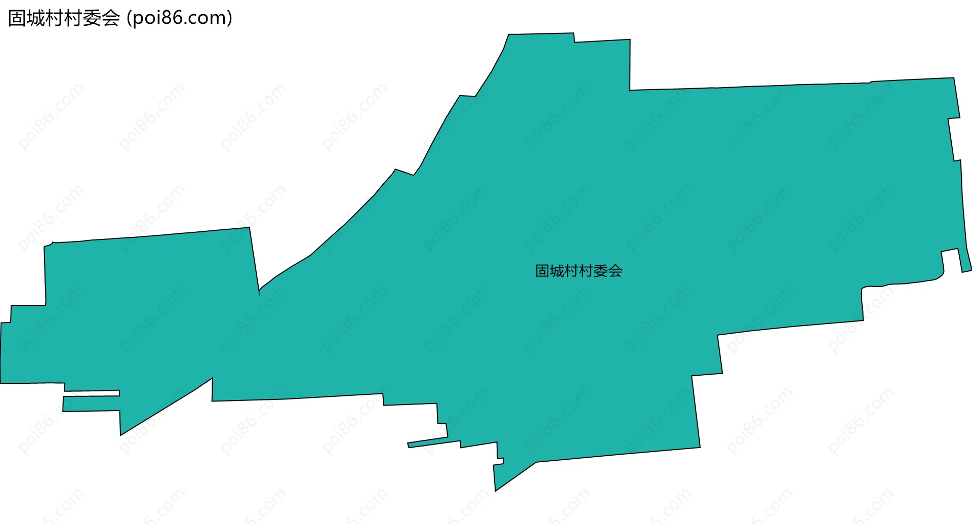 固城村村委会边界地图
