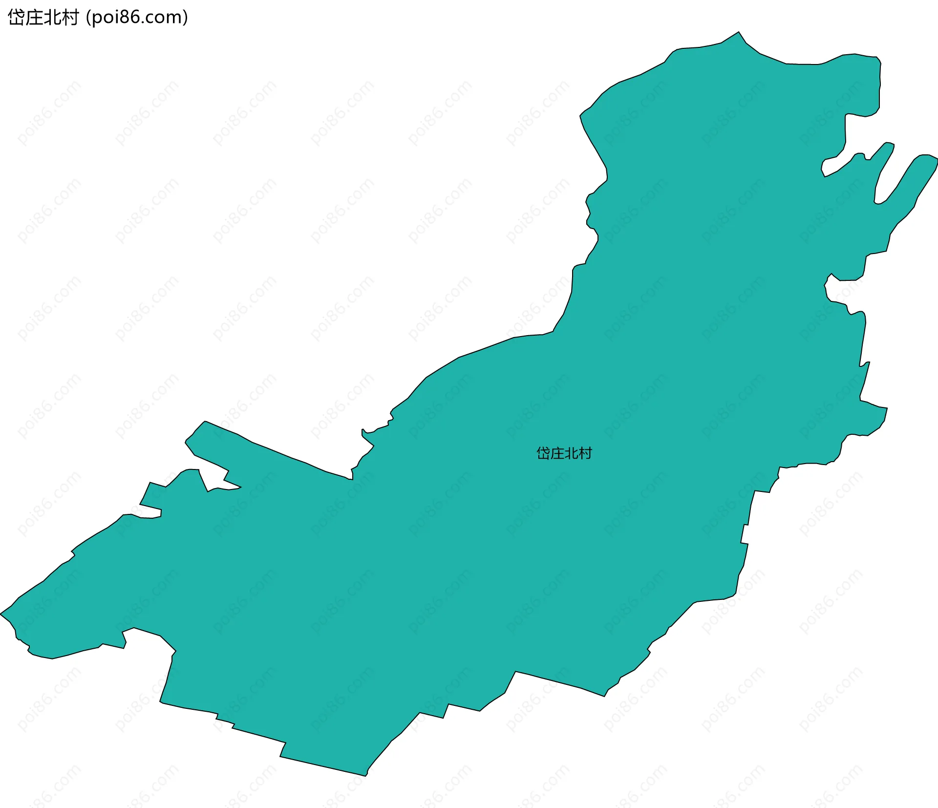 岱庄北村边界地图