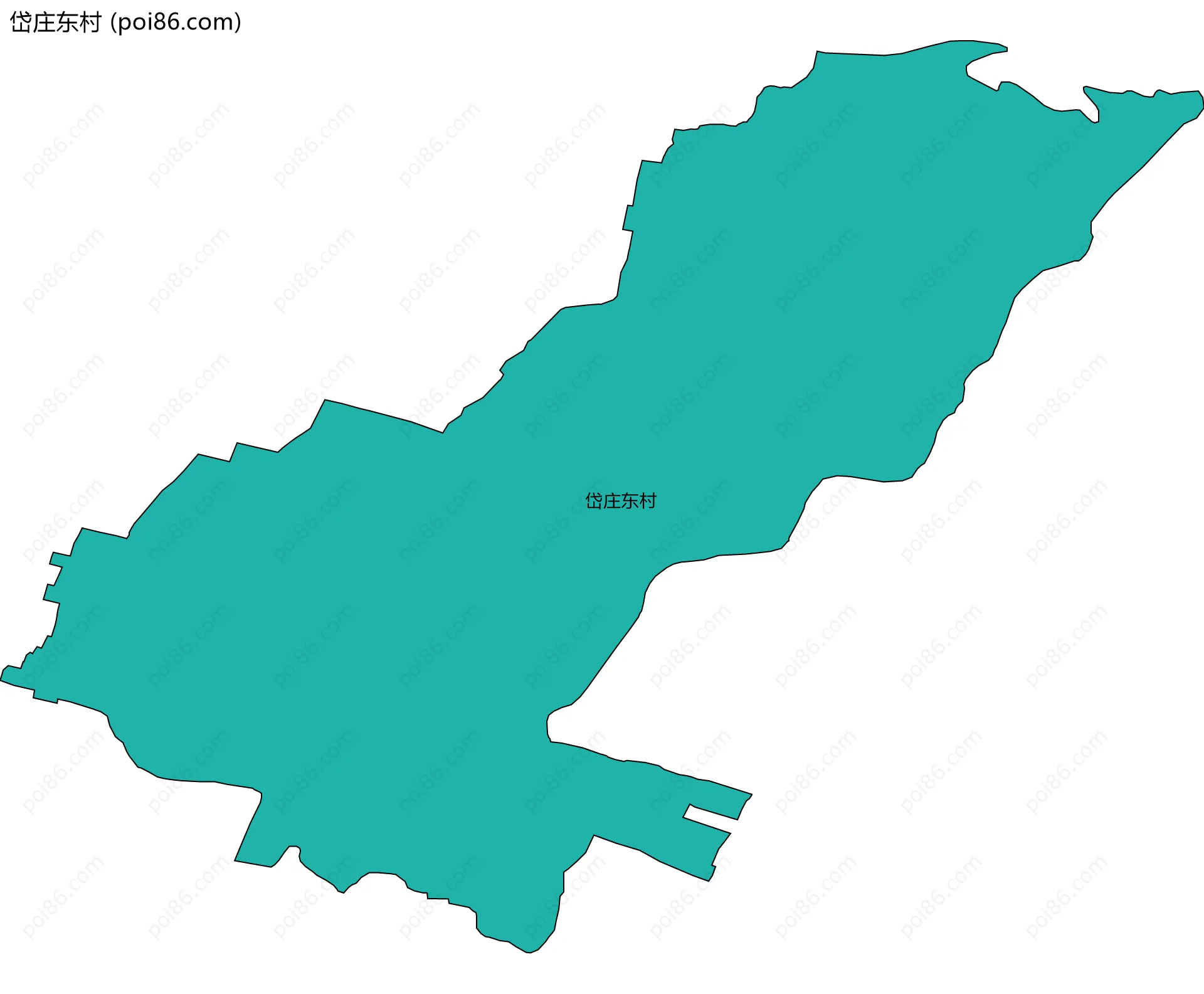 岱庄东村边界地图