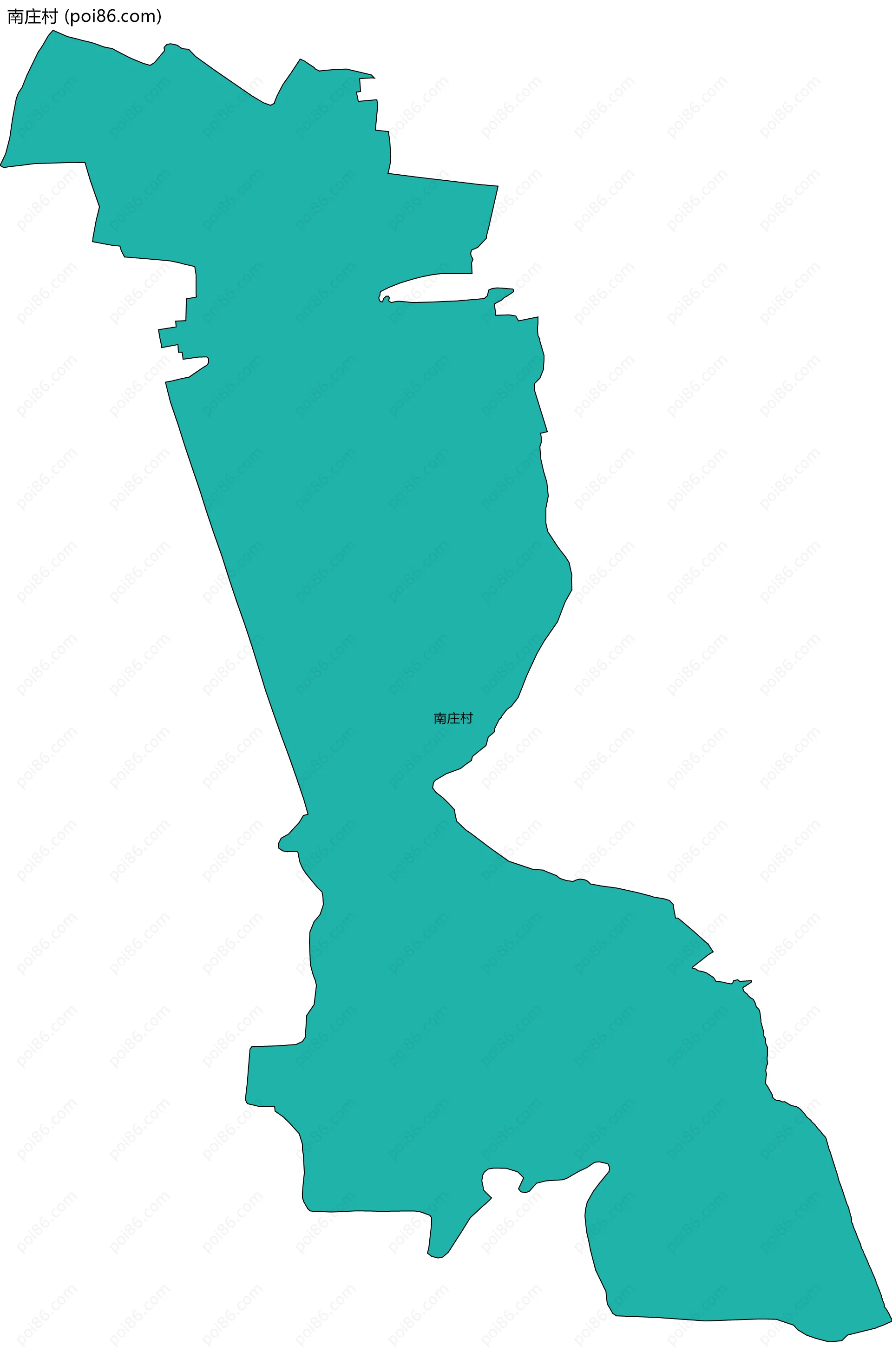 南庄村边界地图