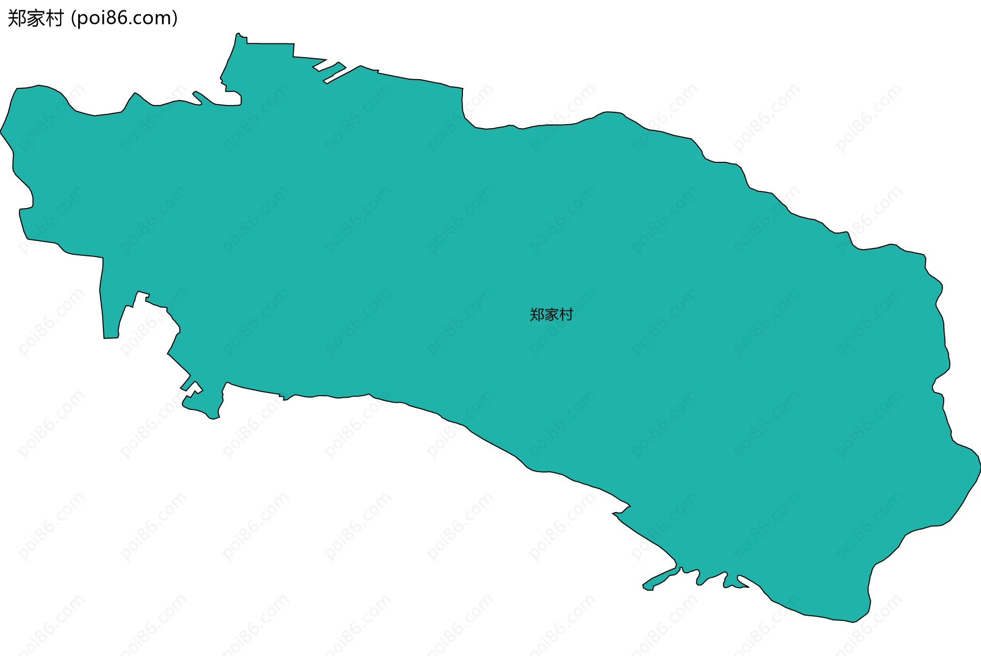 郑家村边界地图