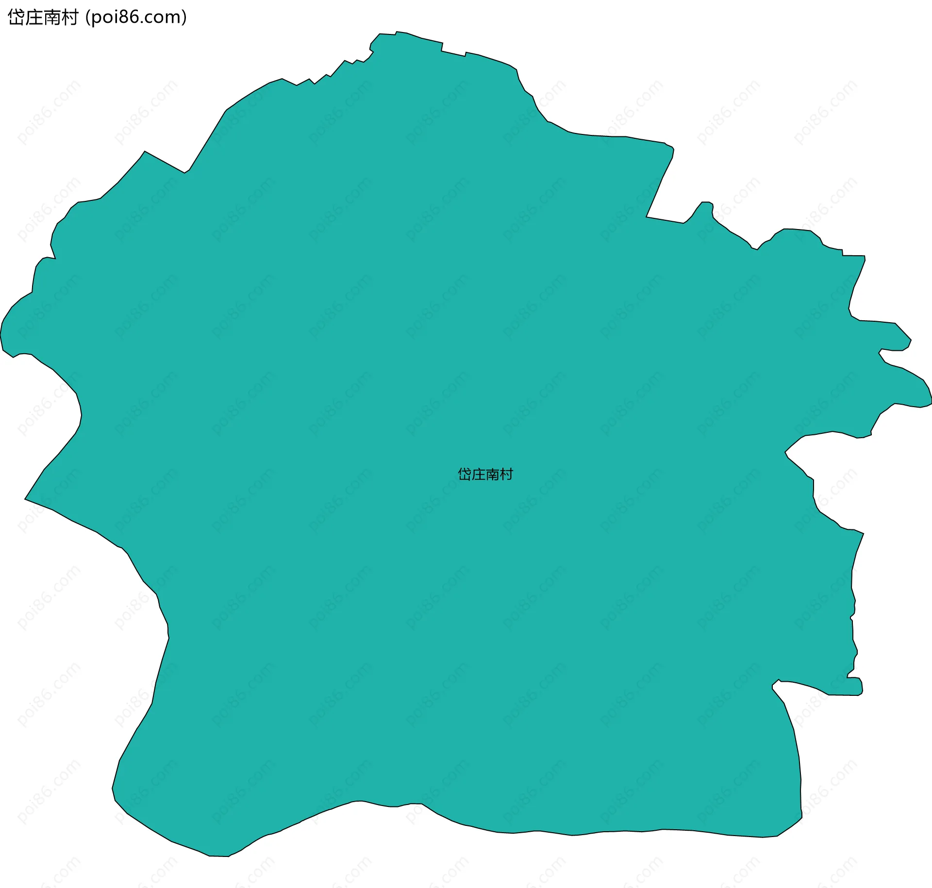 岱庄南村边界地图