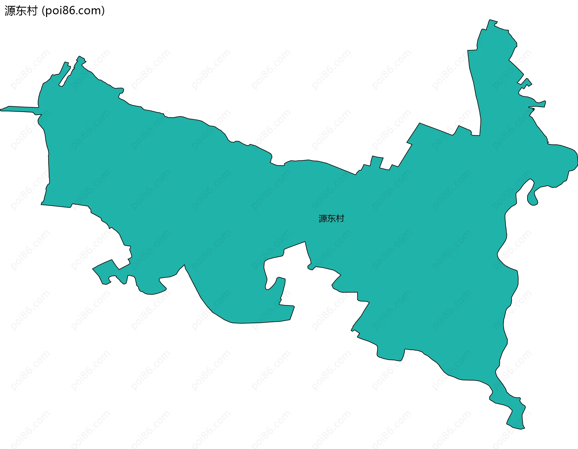 源东村边界地图