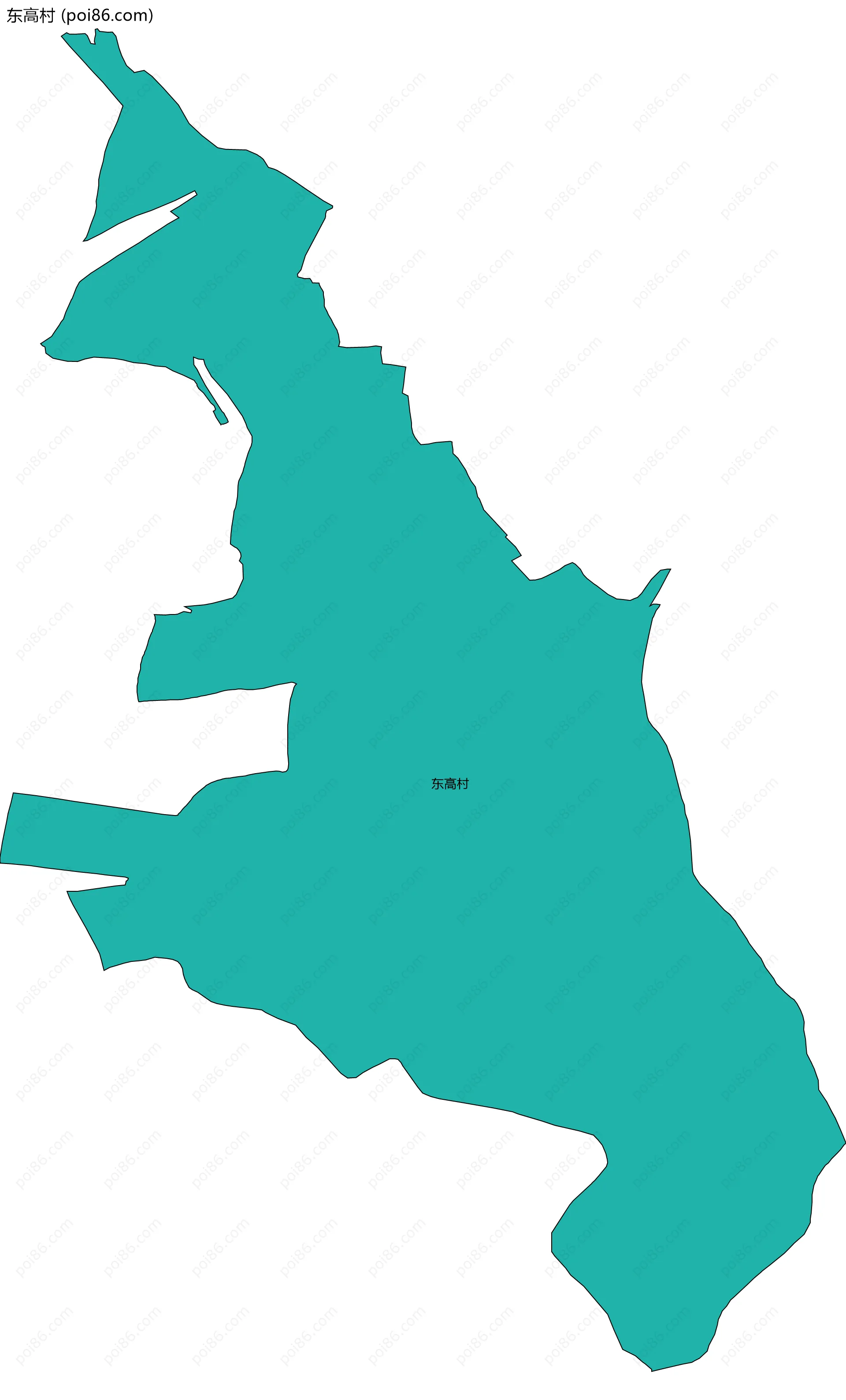 东高村边界地图