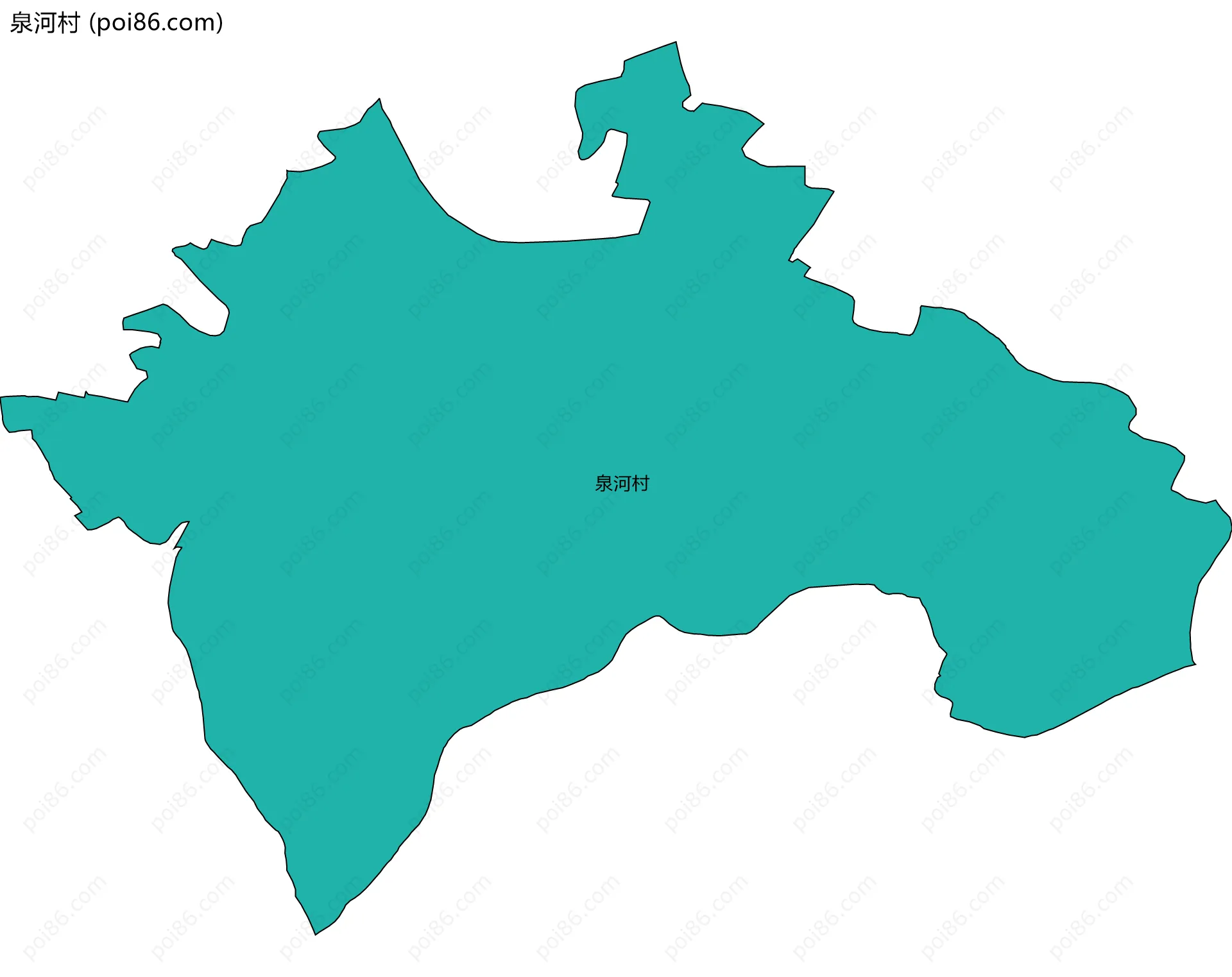 泉河村边界地图